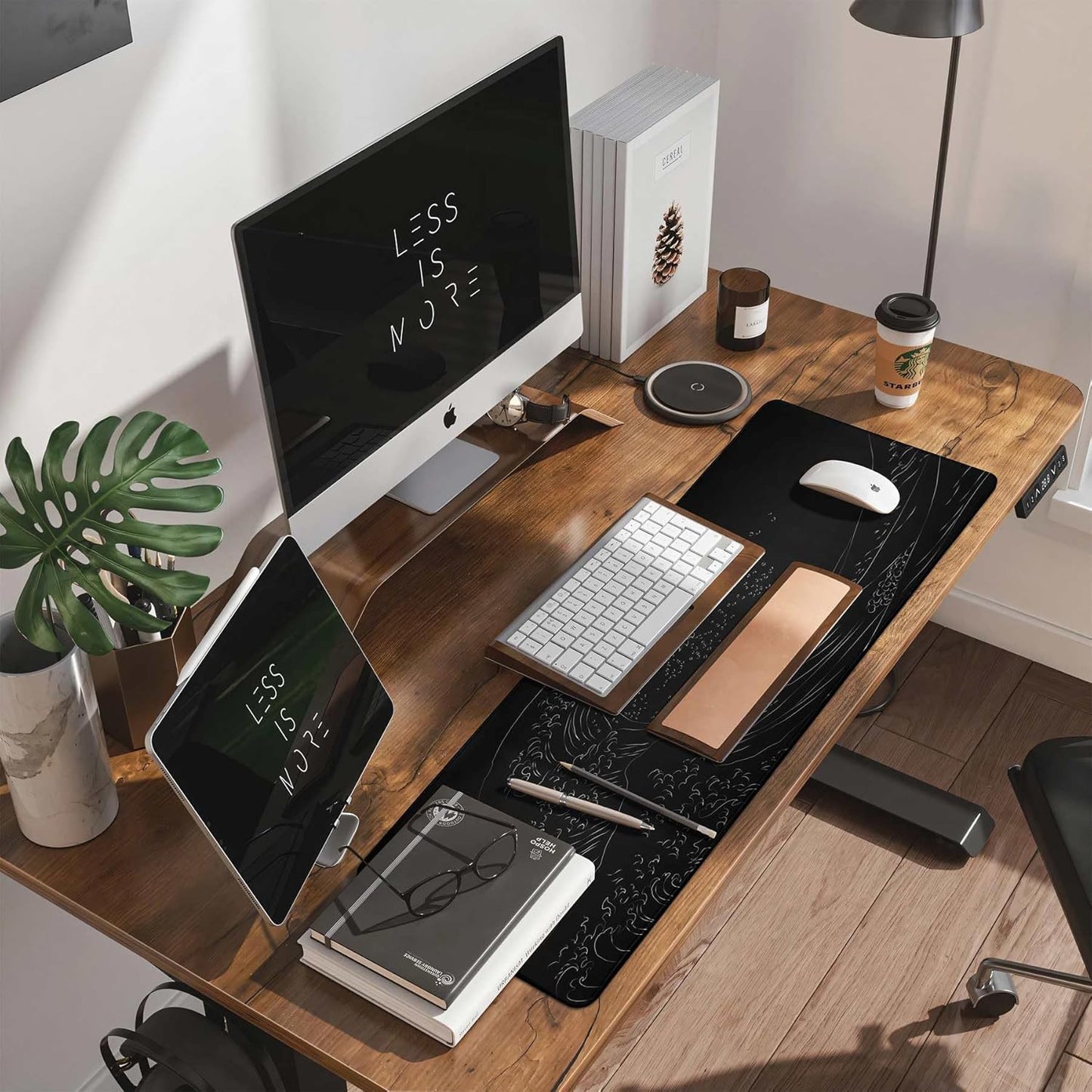 DAWNTREES Large Topographic Waves Liquid Gaming Mouse Pad, 120 x 60 cm, DEMO