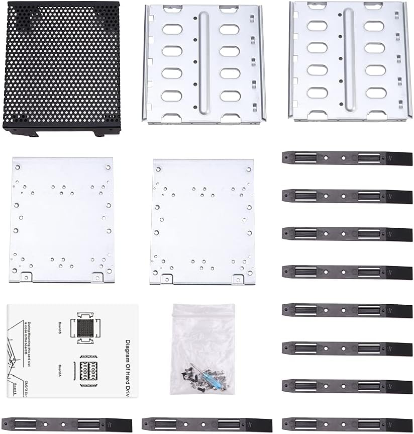Sturdy Stainless Steel Hard Drive Cage Mounting Bracket for Tech DEMO