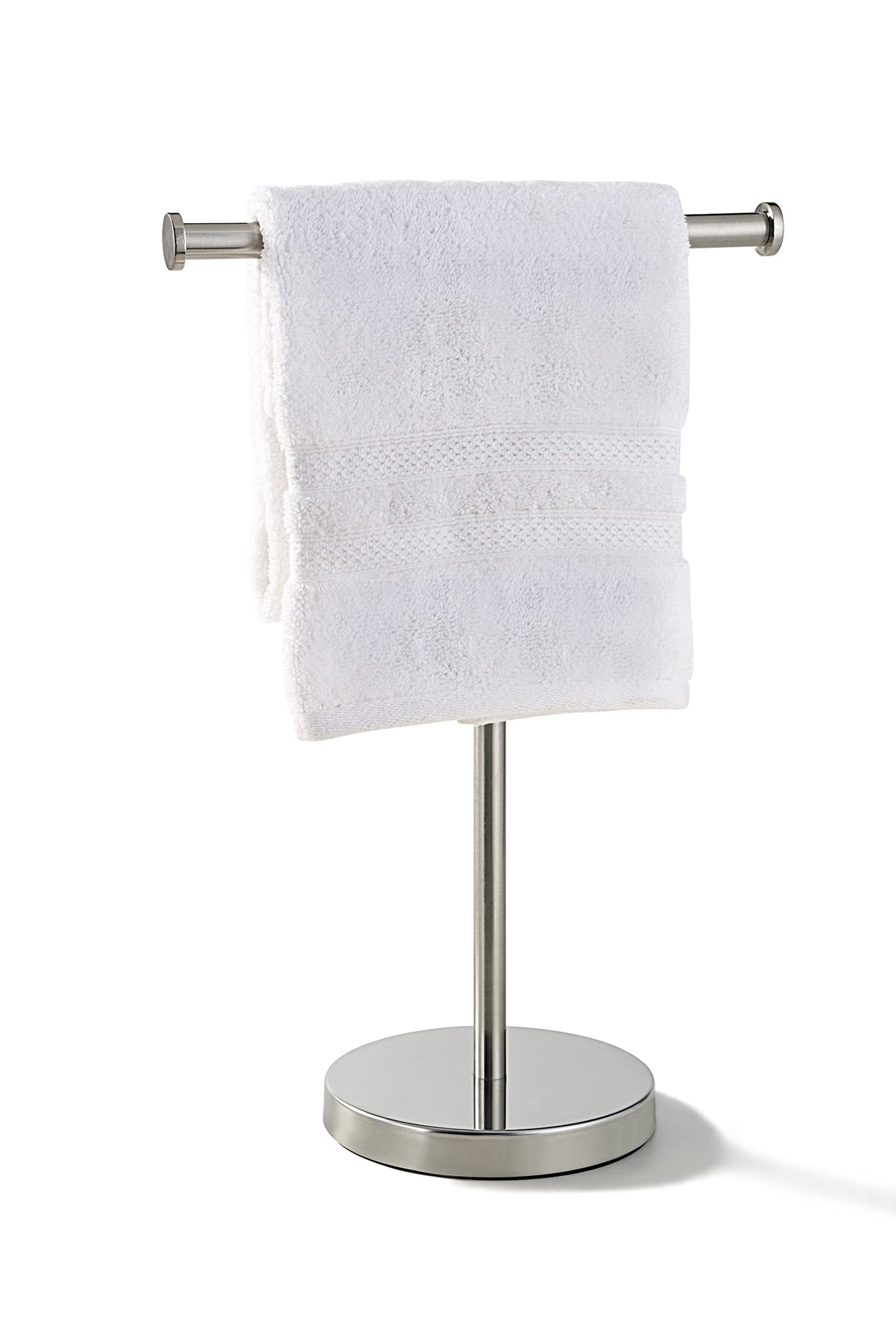 SunnyPoint Countertop Towel Holder Stand Stainless Steel T-Bar 16.5" Tall NEW