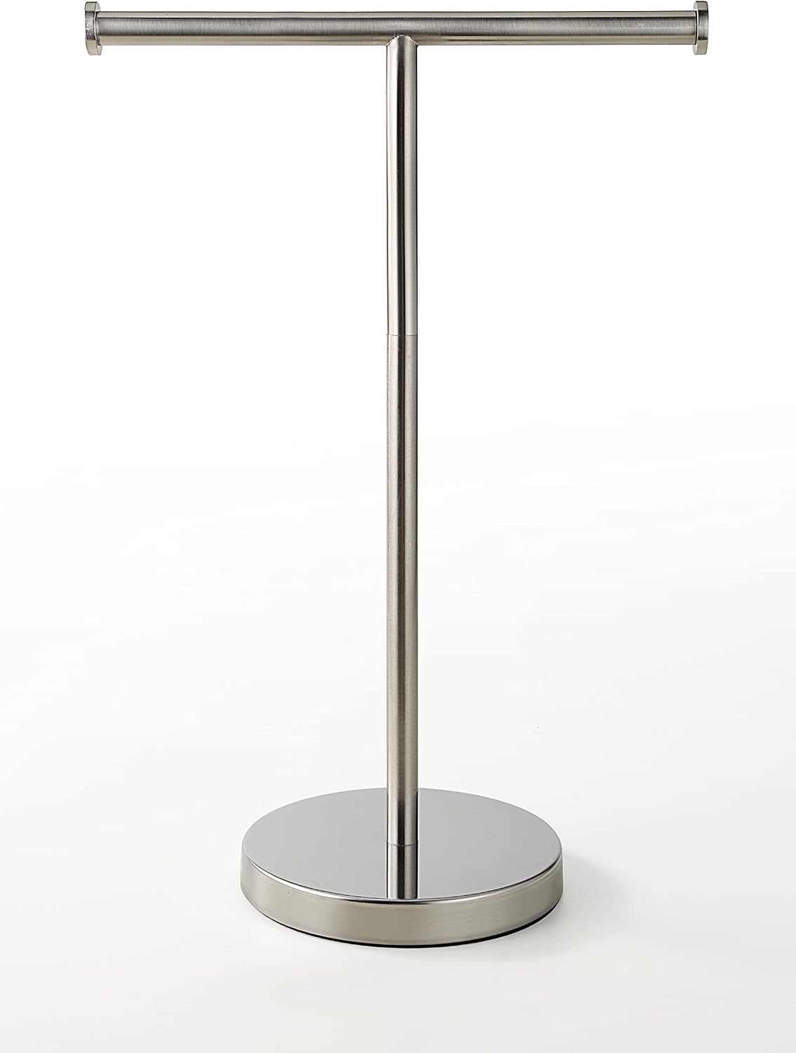 SunnyPoint Countertop Towel Holder Stand Stainless Steel T-Bar 16.5" Tall NEW