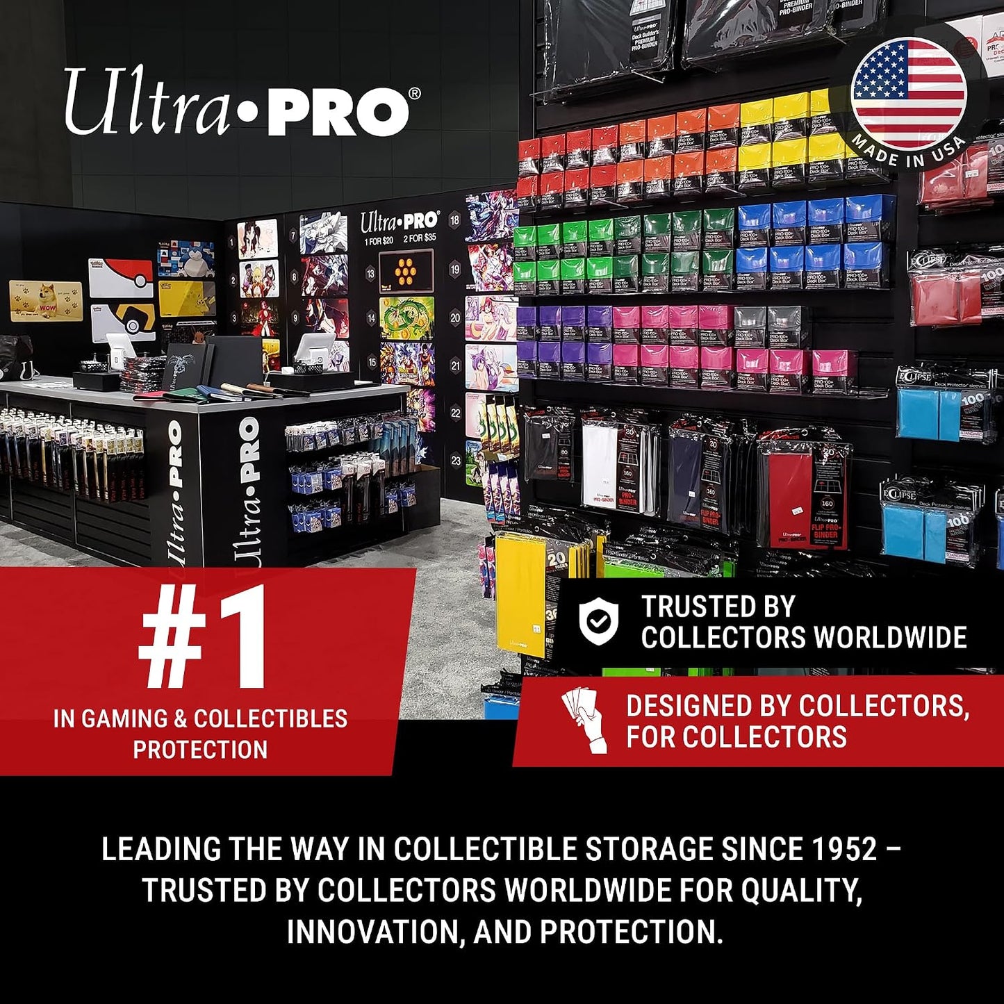Ultra PRO Clear Card Sleeves for 3 3/16" x 4 1/4" Trading Cards, Fits Standard