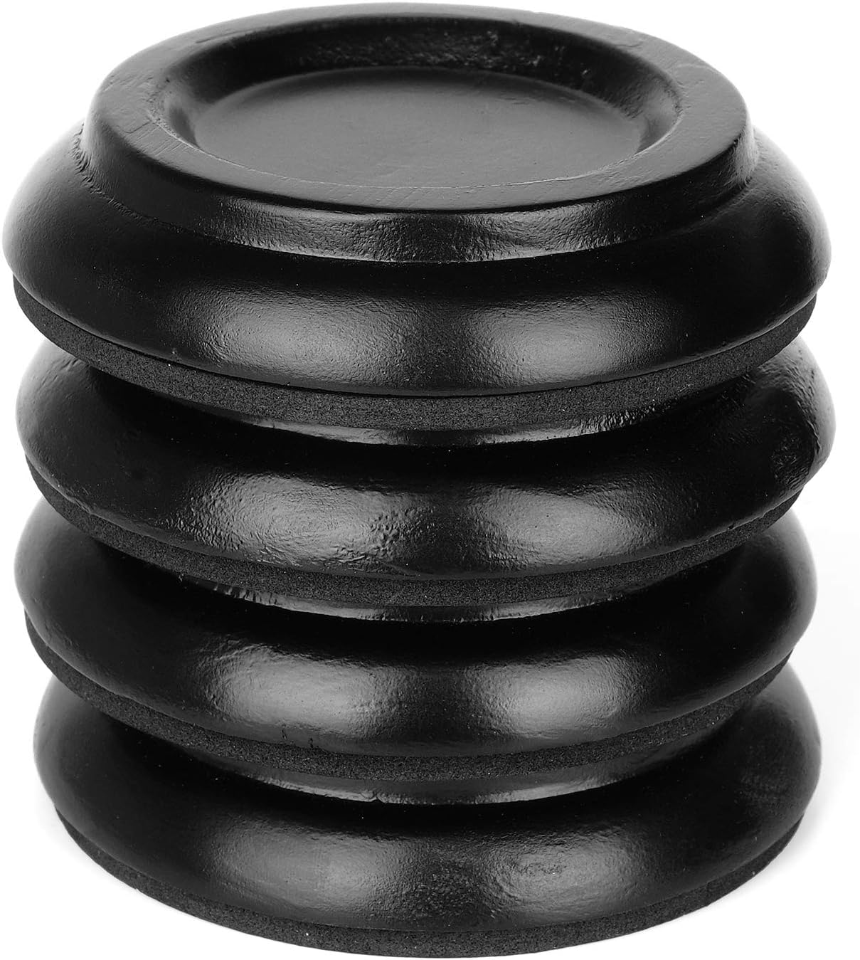 Yuesheng Piano Caster Cups Wooden Floor Protectors, Black 4-Pack, NEW
