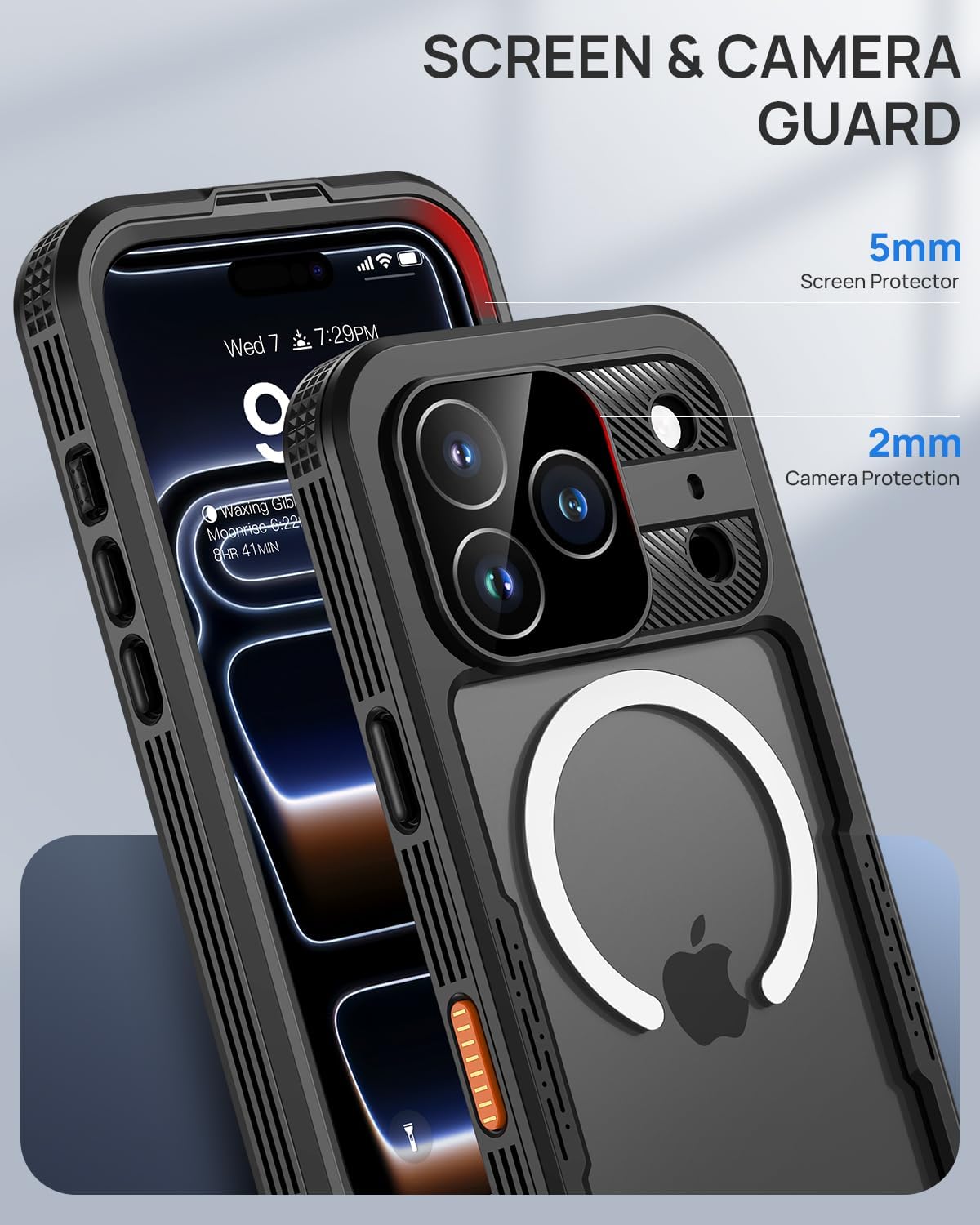 Lanhiem Waterproof Dustproof Magnetic Phone Case for iPhone 17 Pro Max 6.9 DEMO