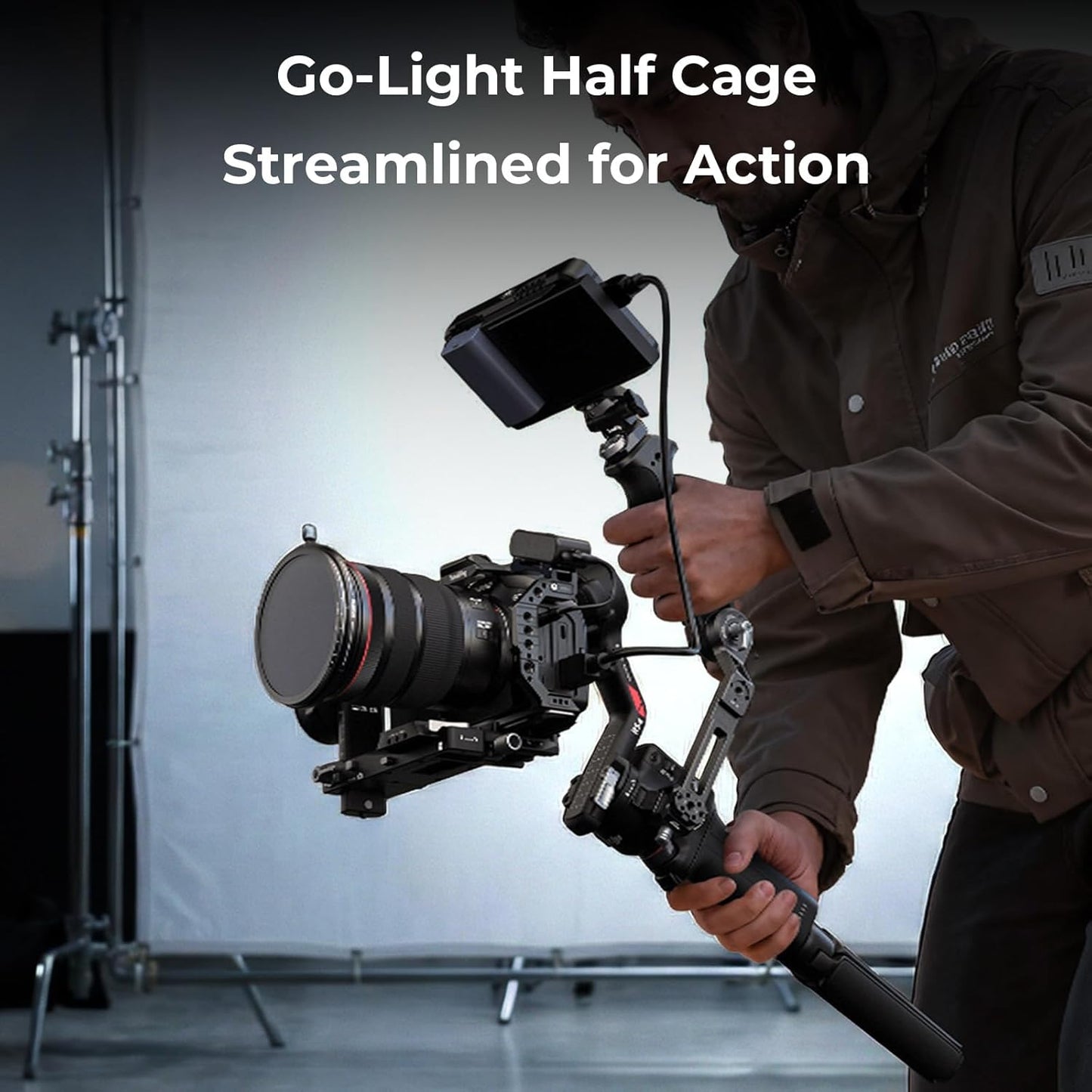 SMALLRIG Handheld Stabiliser Half Cage for Canon R6 Mark II / R5 Black NEW