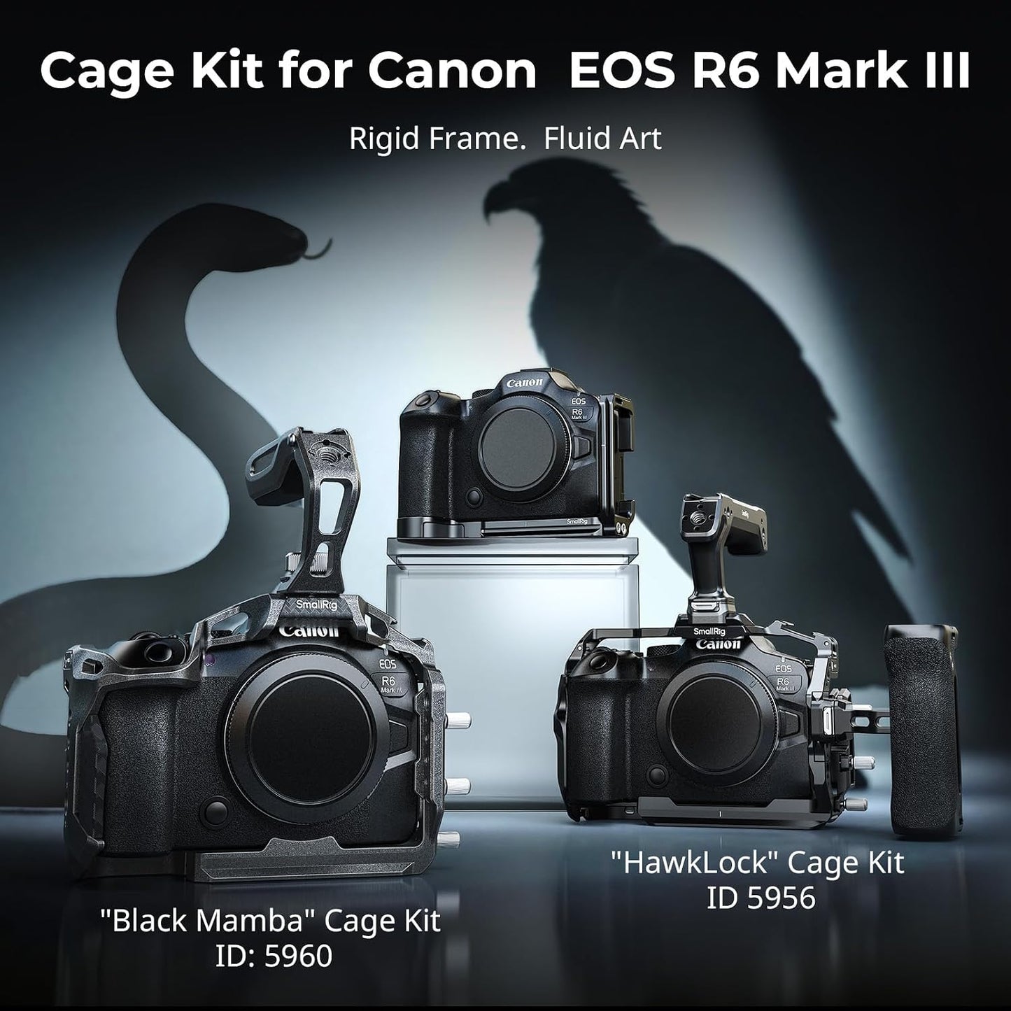 SMALLRIG Handheld Stabiliser Half Cage for Canon R6 Mark II / R5 Black NEW