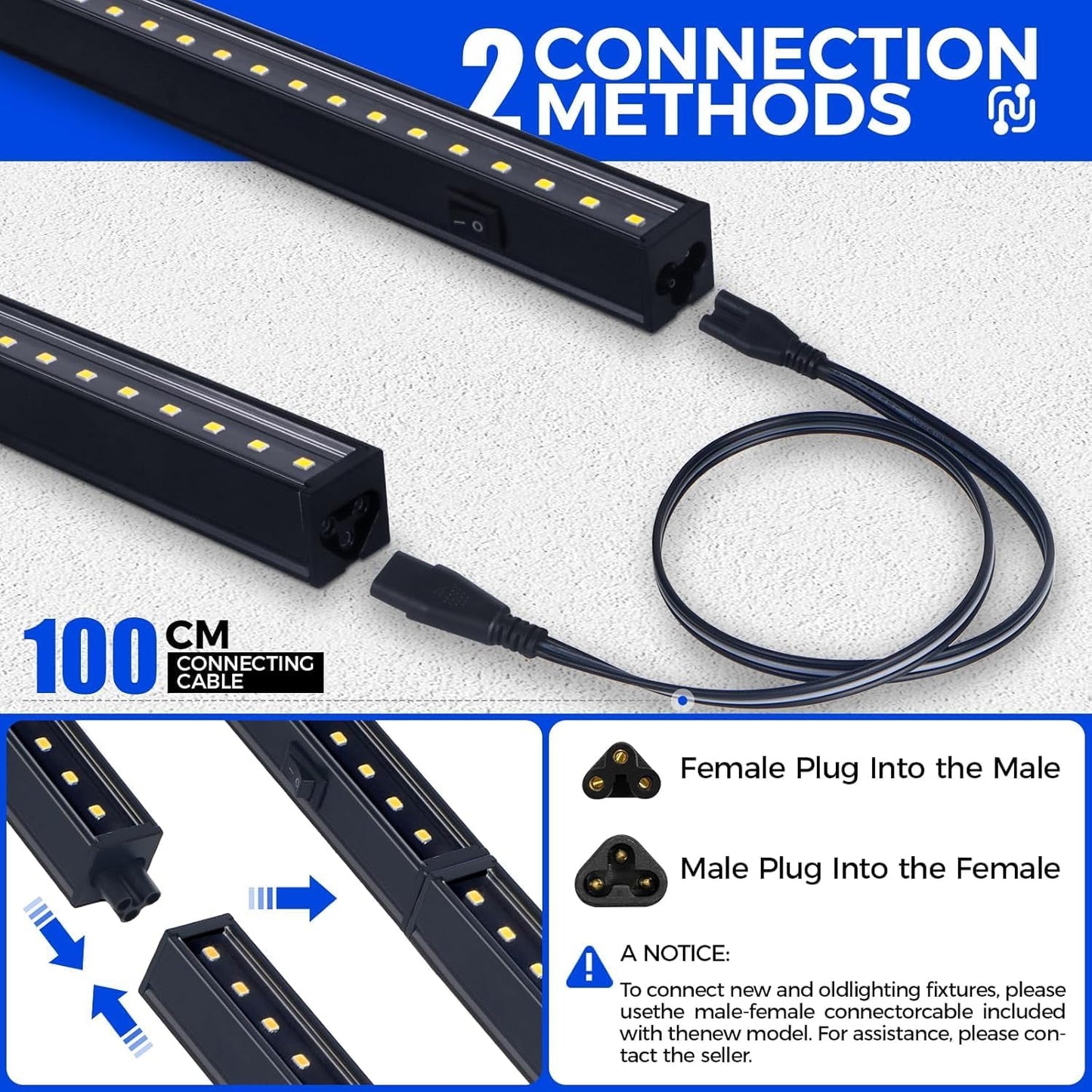 Barrina 1FT Growing Lamps Full Spectrum LED Plant Grow Lamp 10W 5000K NEW