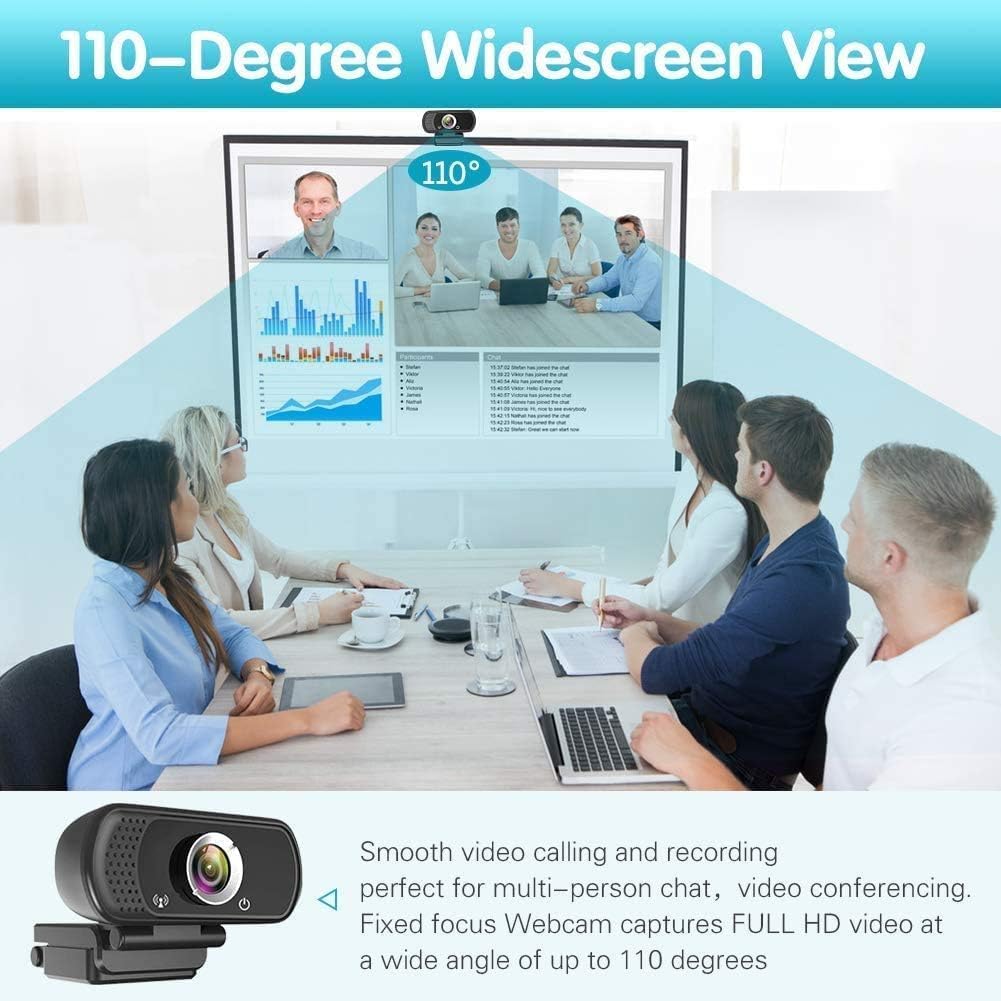 High-Definition 1080P Webcams Webcam with Stereo Microphone for Live NEW