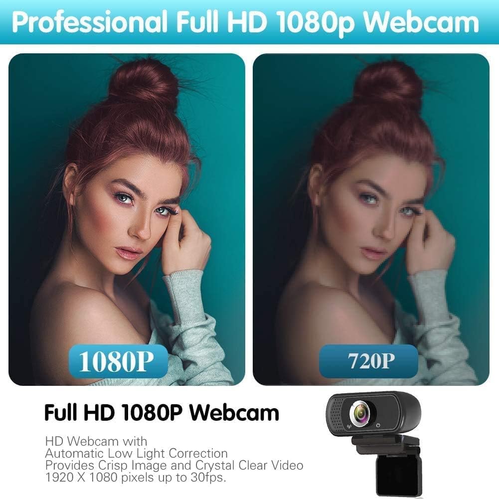 High-Definition 1080P Webcams Webcam with Stereo Microphone for Live NEW