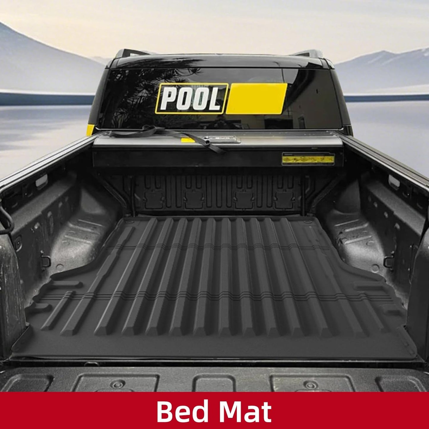 Durable Truck Bed Mat for BYD Shark 6 2024-2026, TPE Foot Mats, Black Size DEMO