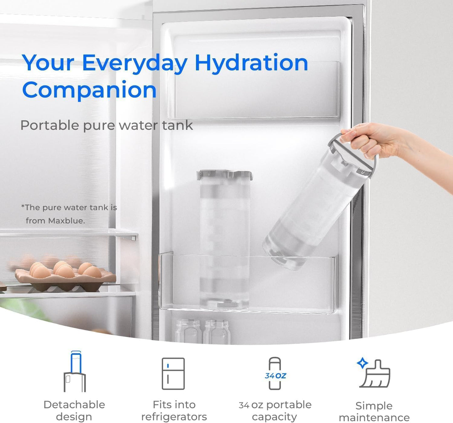 Waterdrop 6-Stage Reverse Osmosis Countertop Water Filtration System White DEMO