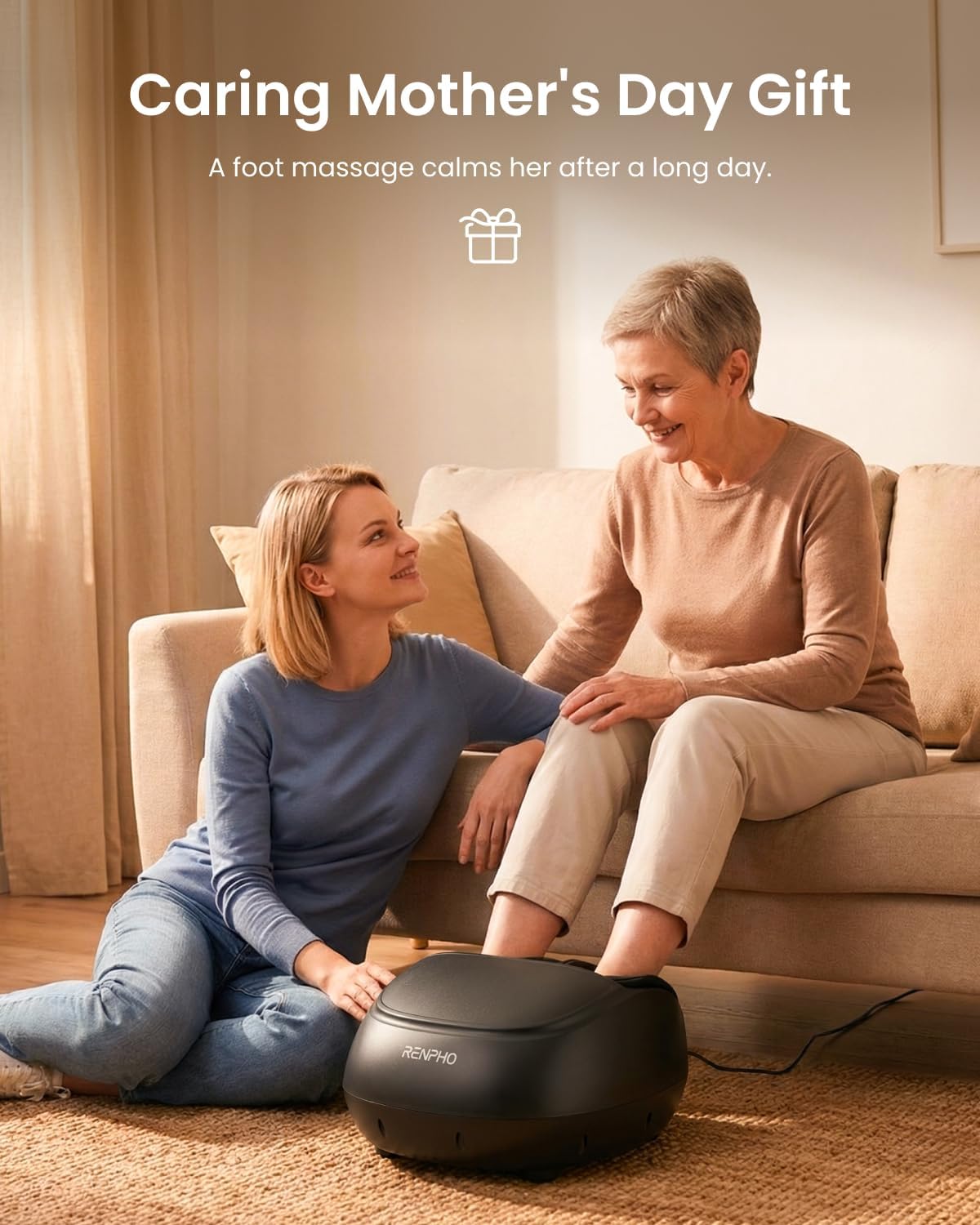 RENPHO Shiatsu Foot Massager Machine with Heat for Deep Tissue Massage DEMO