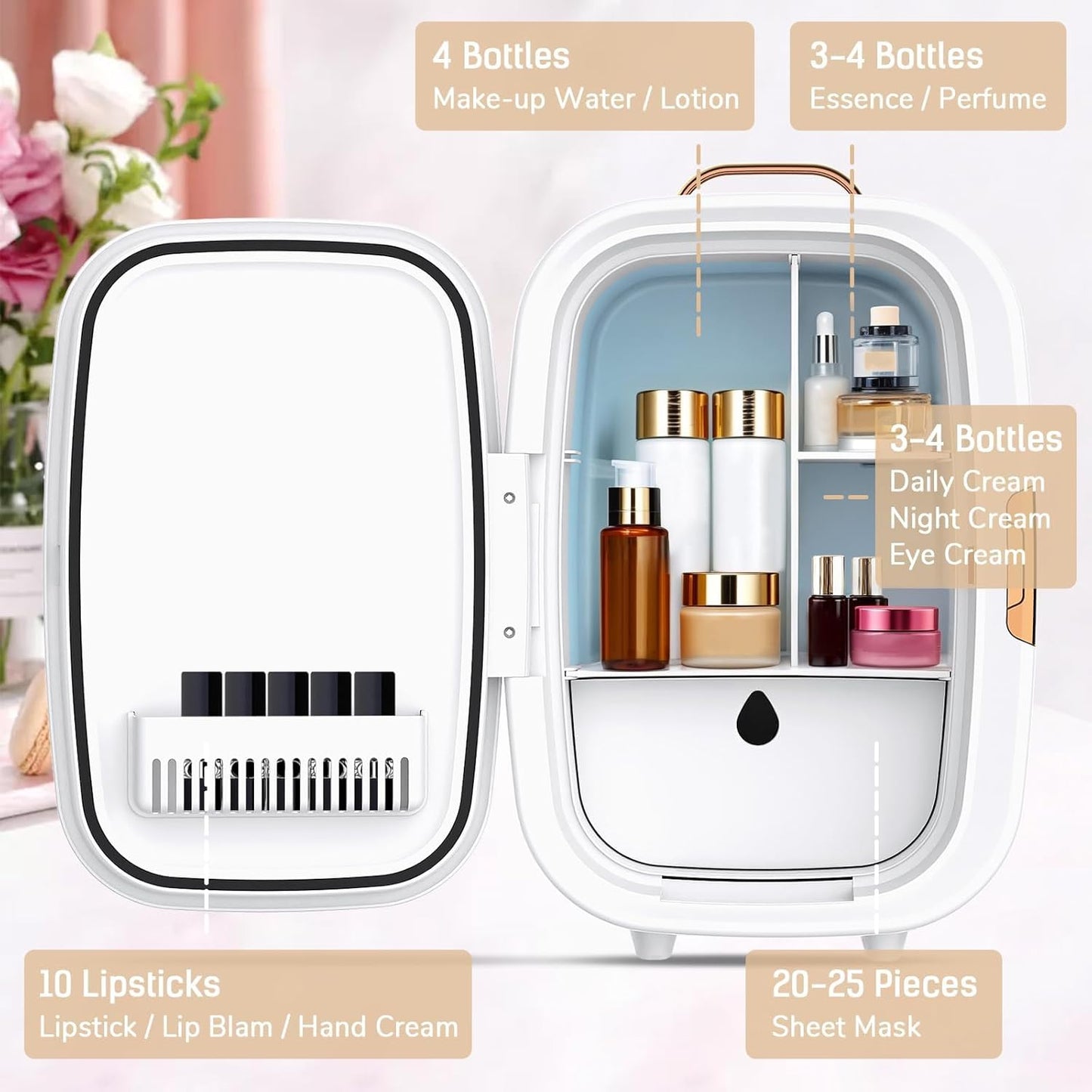 ADVWIN 15L Refrigerators Compact Refrigerator Portable Mini Fridge DEMO