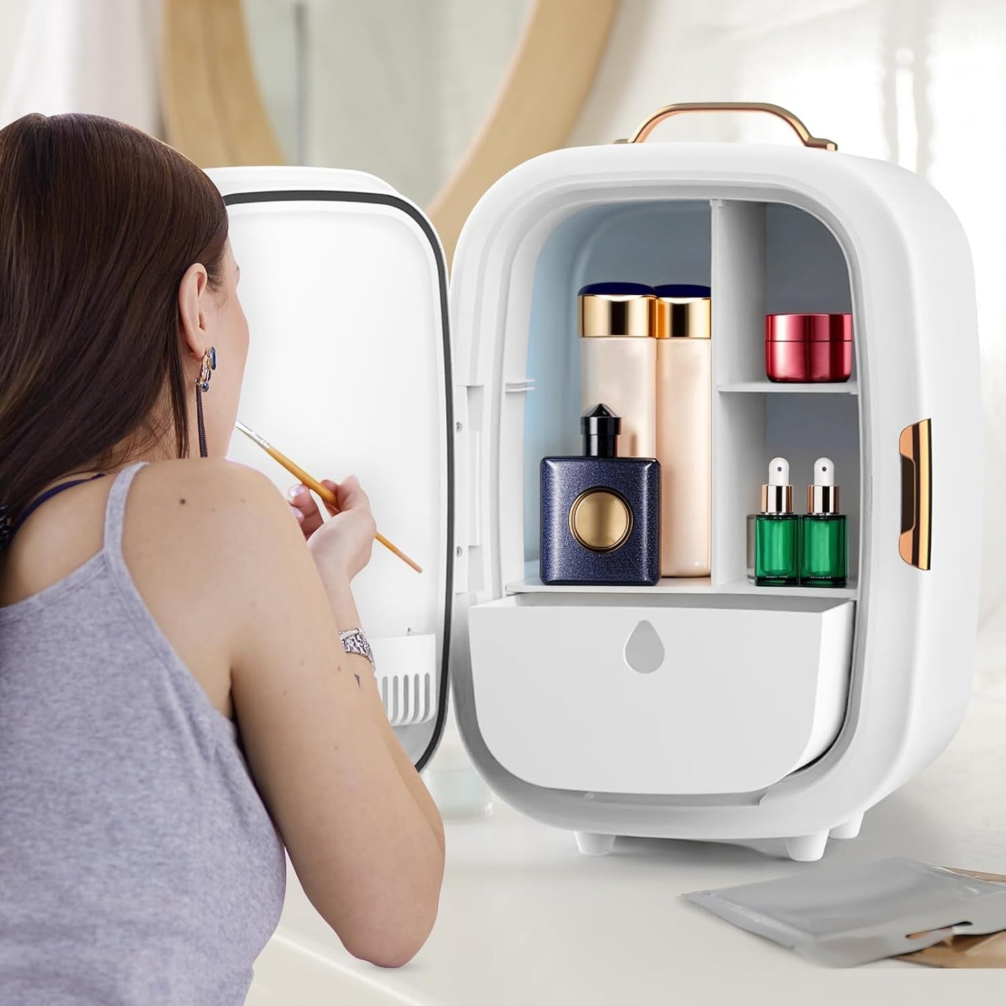 ADVWIN 15L Refrigerators Compact Refrigerator Portable Mini Fridge DEMO