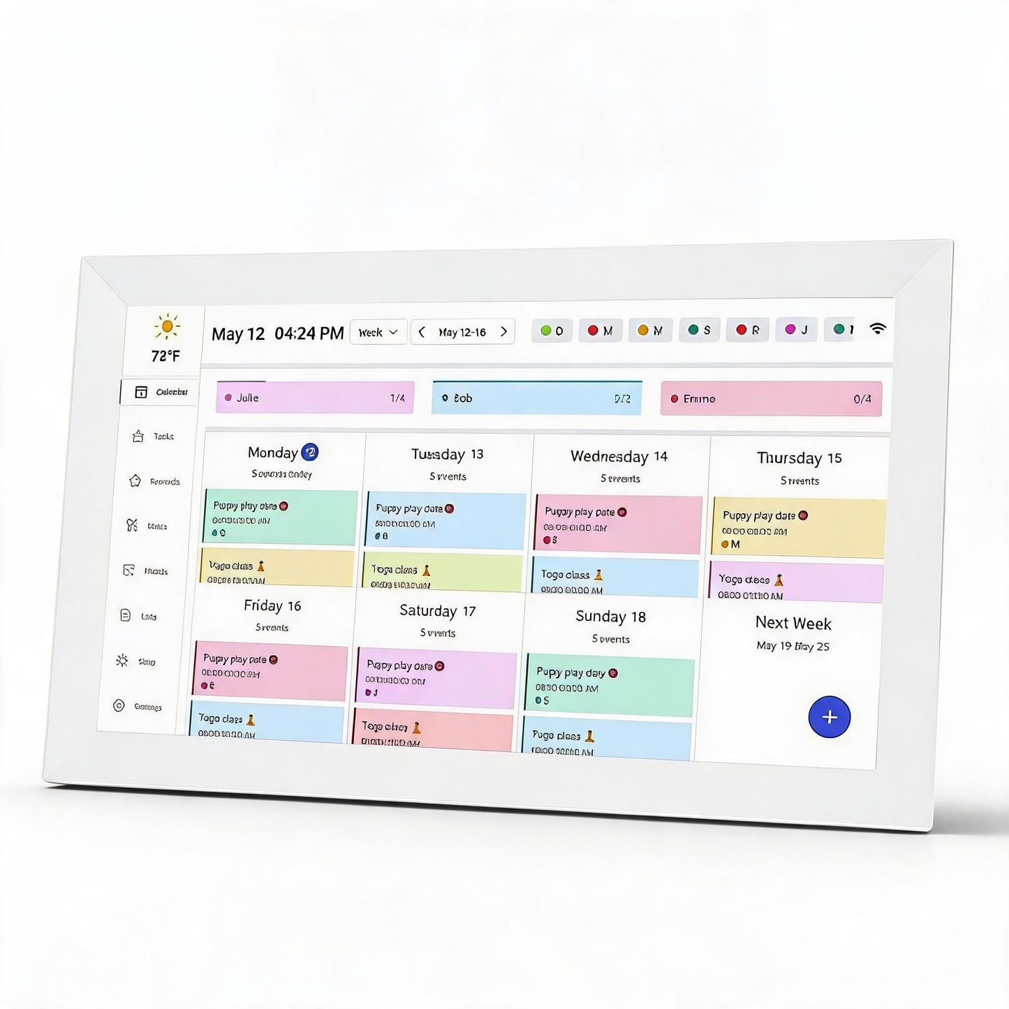 15.6 Inch Digital Wall Planner Calendar Chore Chart WiFi Smart Home Decor DEMO