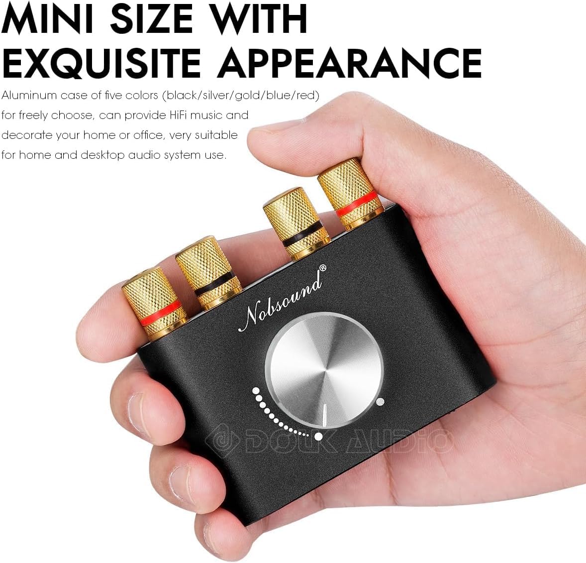 Douk Audio Amplifiers Mini Bluetooth Stereo Hi-Fi Digital Amplifier 2.0 - NEW