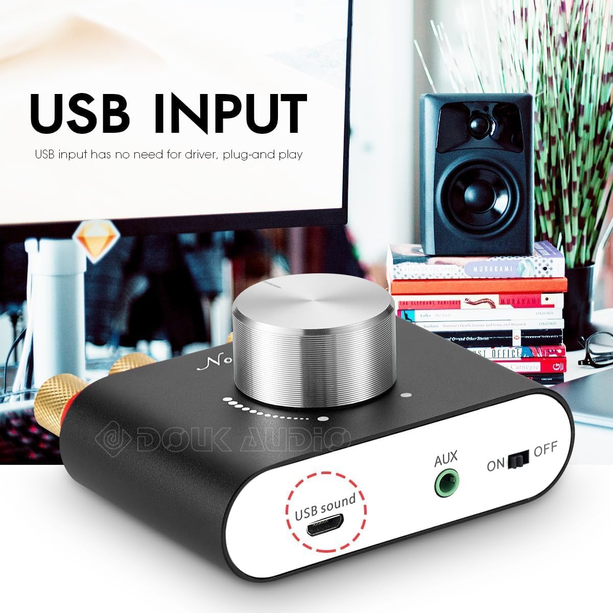 Douk Audio Amplifiers Mini Bluetooth Stereo Hi-Fi Digital Amplifier 2.0 - NEW