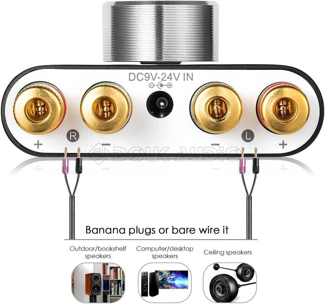 Douk Audio Amplifiers Mini Bluetooth Stereo Hi-Fi Digital Amplifier 2.0 - NEW