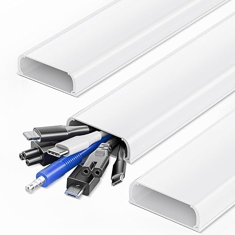 Yecaye 47-Inch Paintable Cable Hider Cover to Conceal TV Cords on Wall NEW