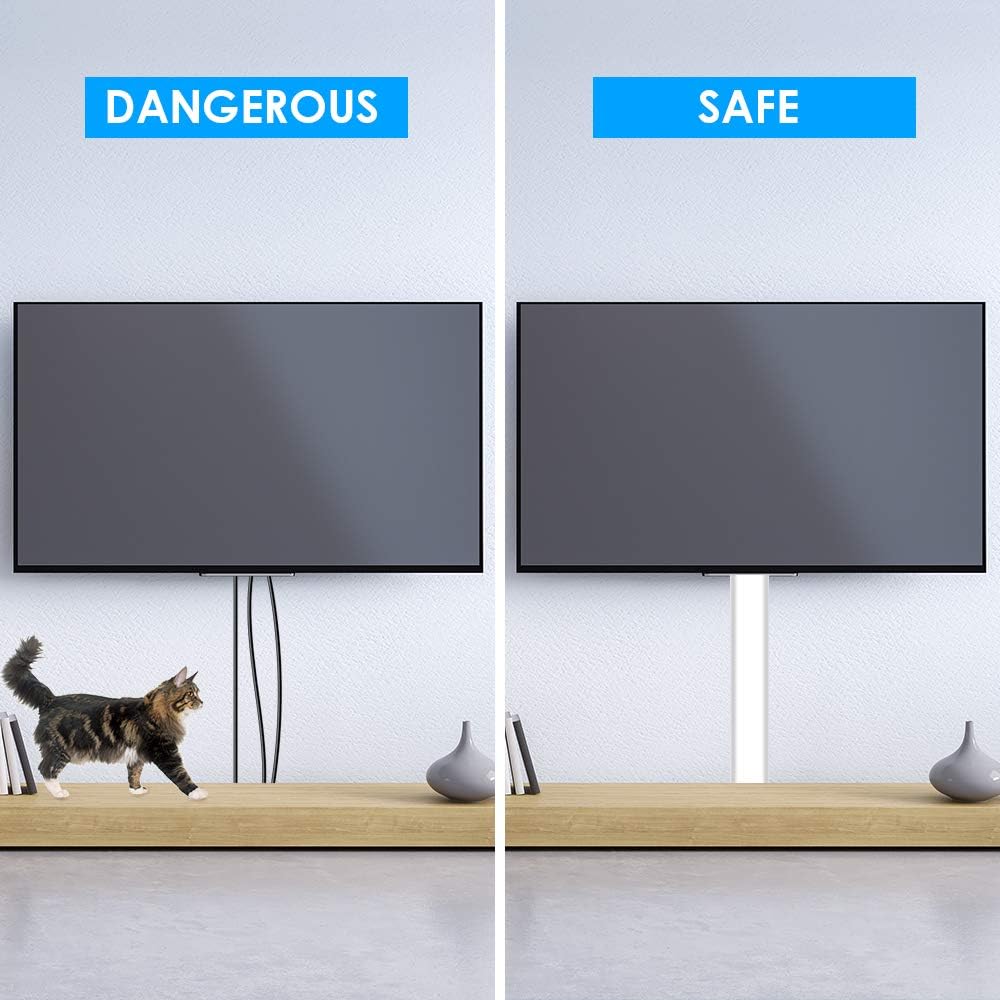 Yecaye 47-Inch Paintable Cable Hider Cover to Conceal TV Cords on Wall NEW