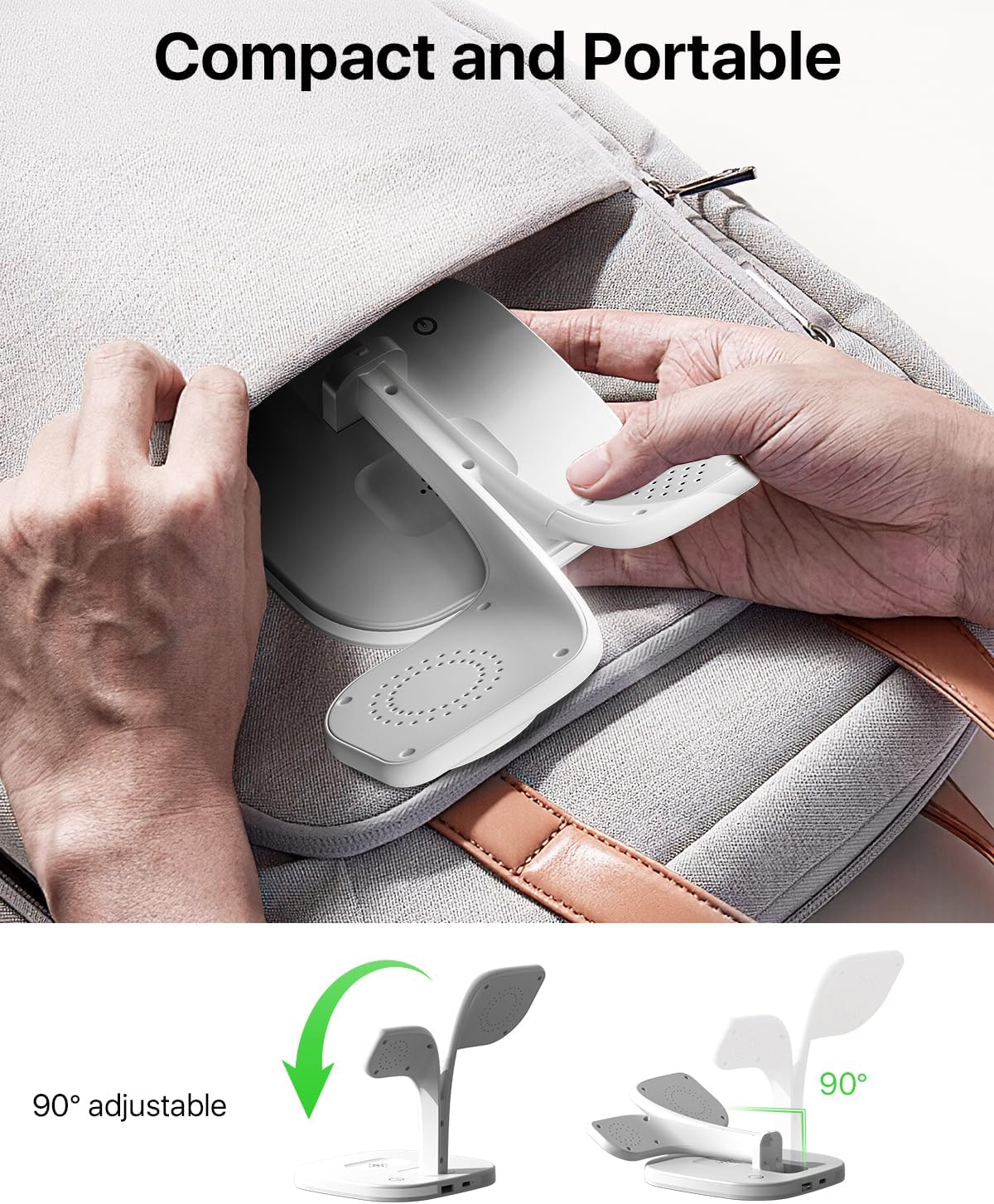 EXW 3-in-1 Wireless Charging Station for Phones, Watches & Tablets - Fast DEMO