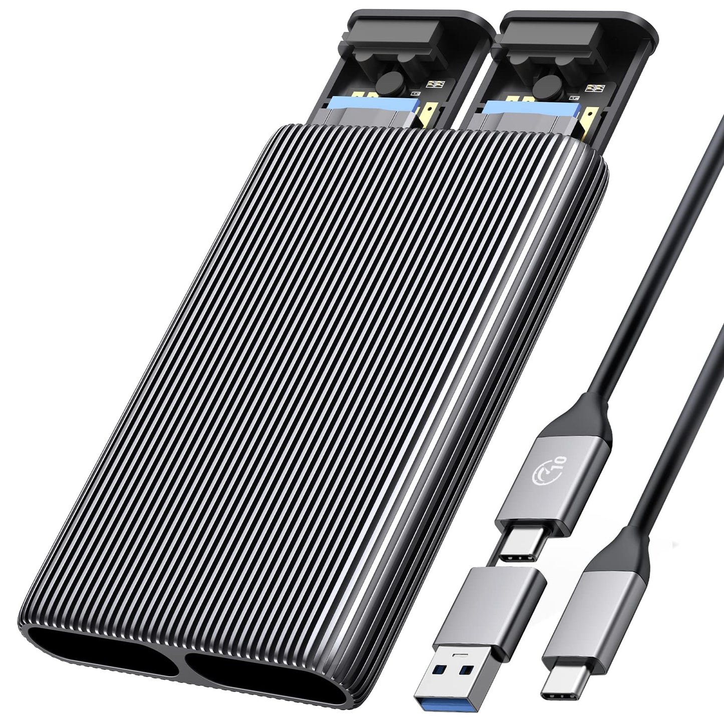 ORICO M.2 Enclosures NVMe SSD Enclosure USB-C Adapter - Aluminium Silver DEMO