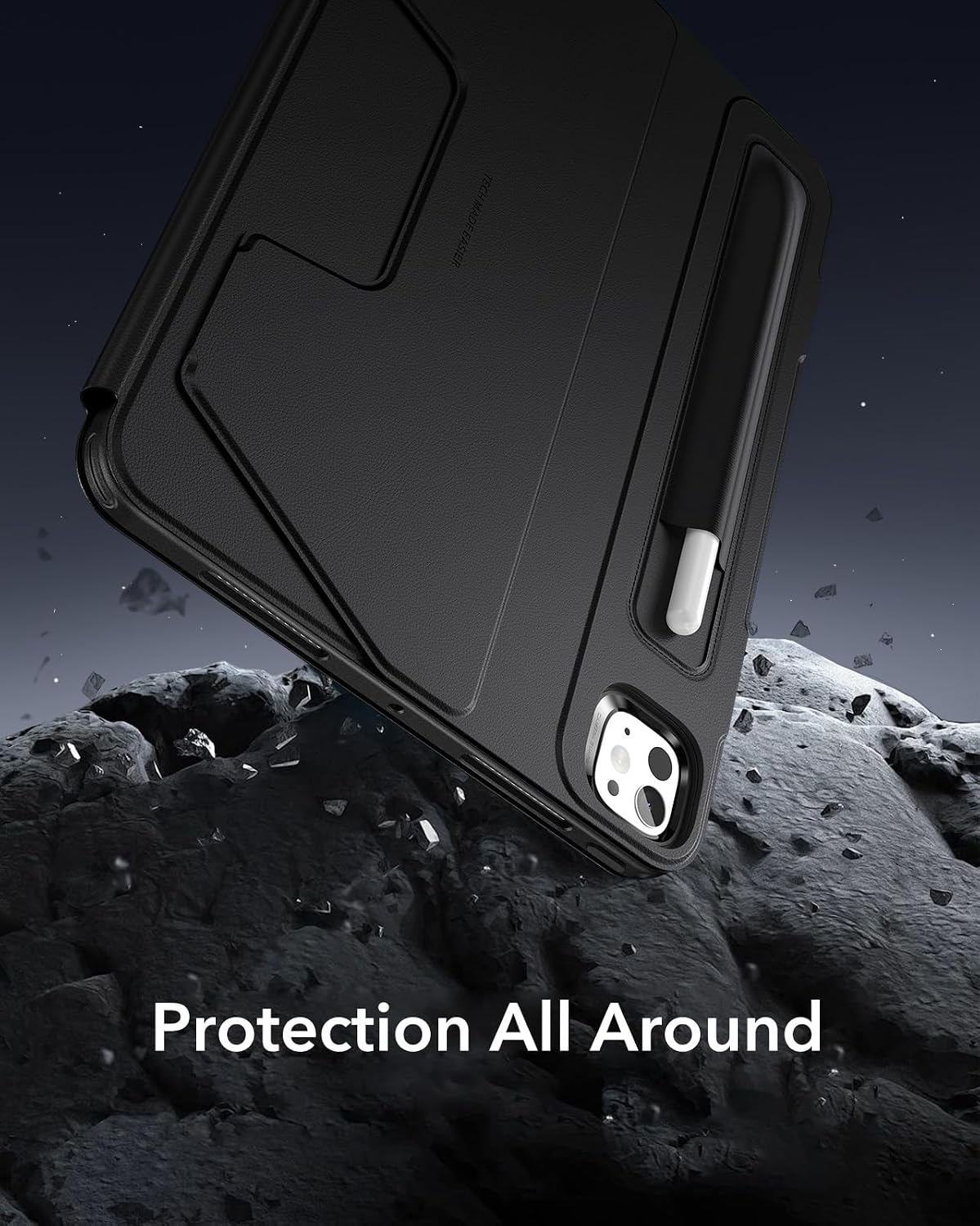 ESR Rotating Tablet Case for iPad Pro 11" with Removable Stand, Black Size NEW