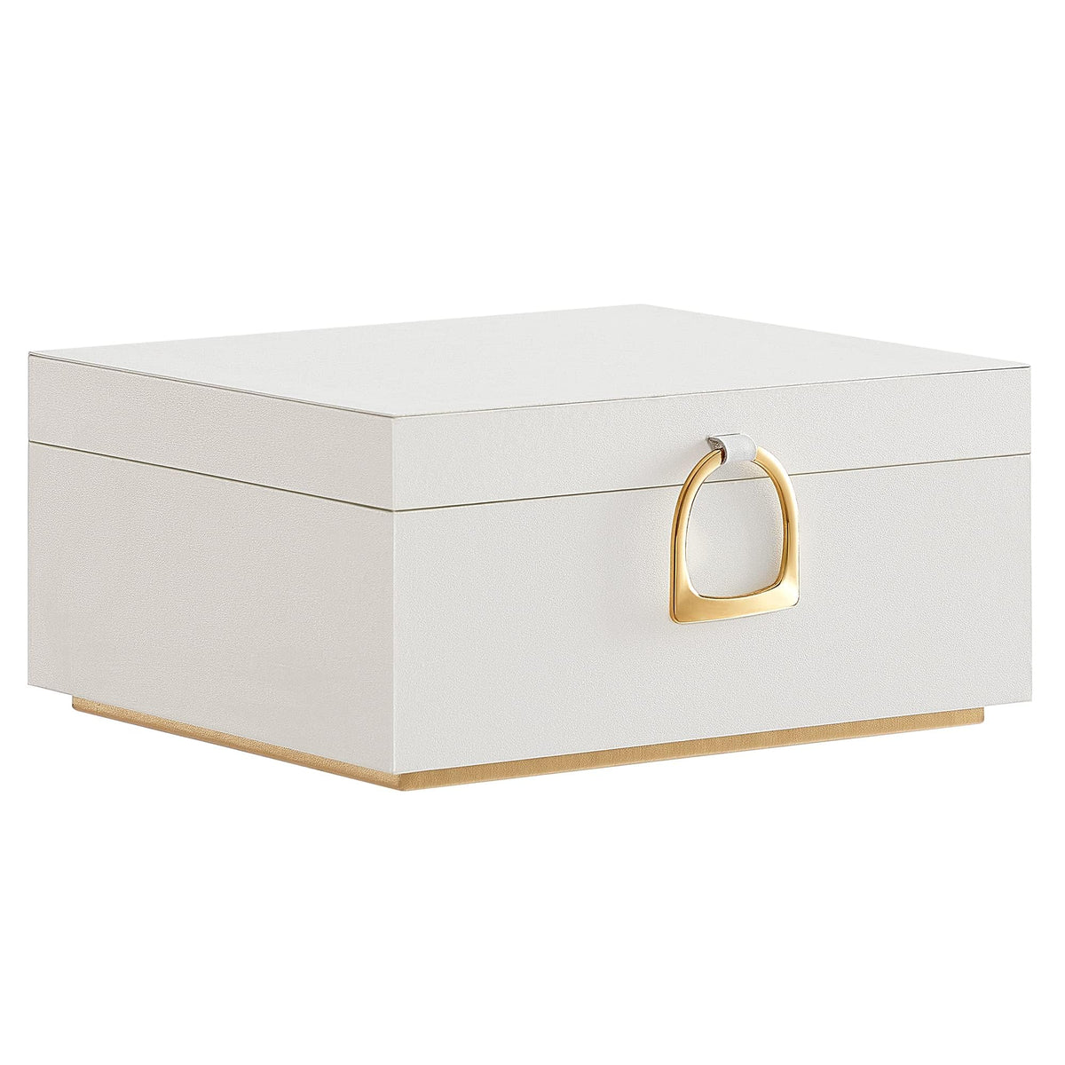 SONGMICS 2-Layer Boxes Jewelry Box with Removable Tray Storage, White NEW