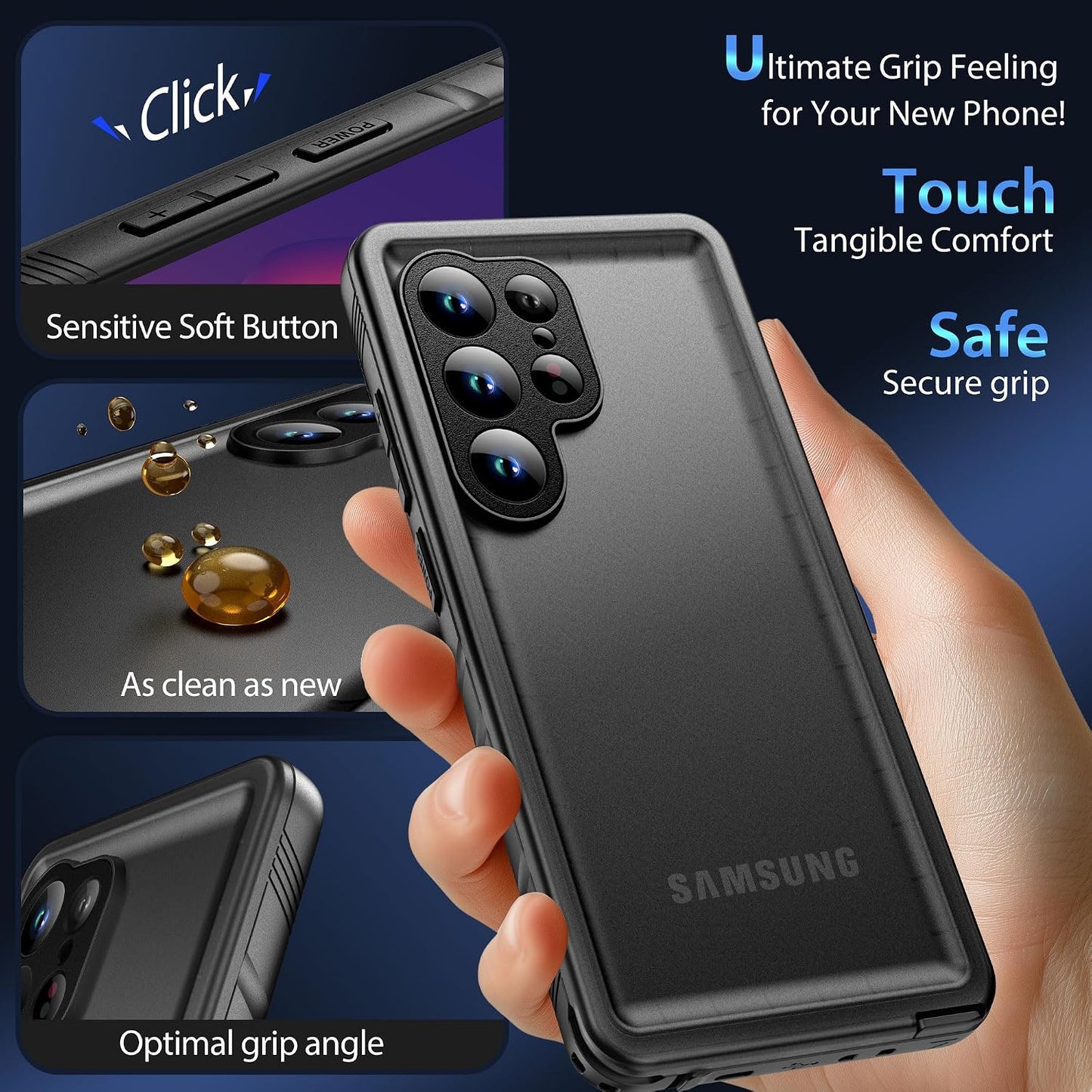 SPORTLINK Waterproof Phone Case Hard Military Cover for Galaxy S25 Ultra NEW