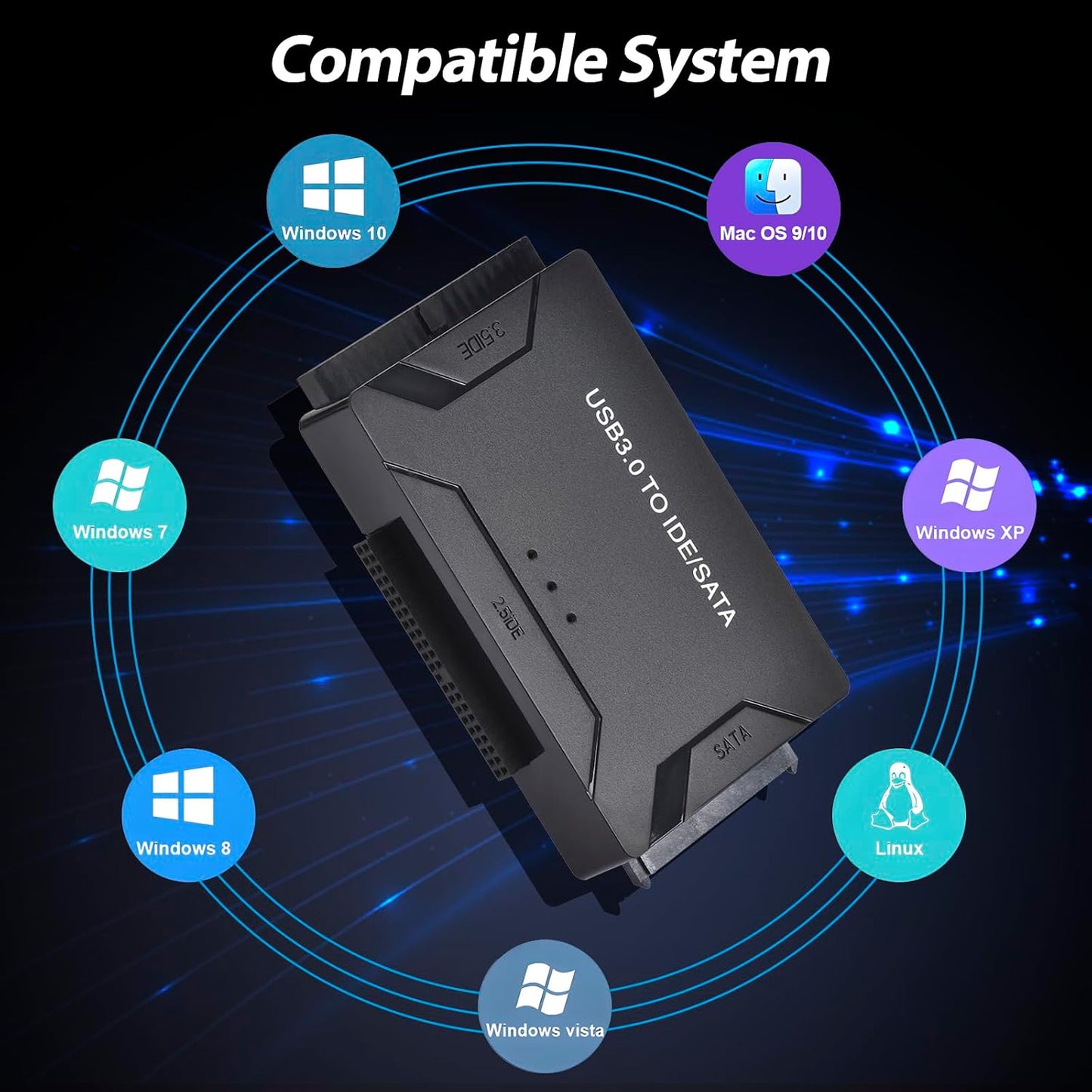 USB 3.0 Enclosures to SATA/IDE Hard Drive Enclosure External Adapter in DEMO