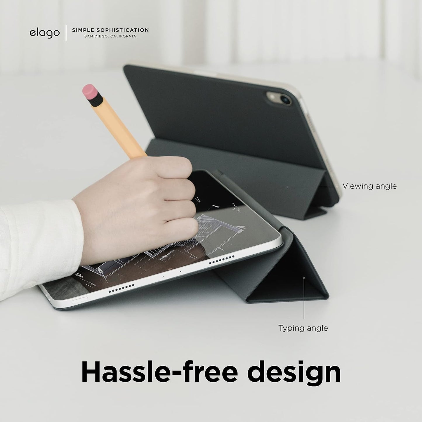 elago Dark Gray Magnetic Tablet Case for New iPad 10th Generation 10.9 DEMO