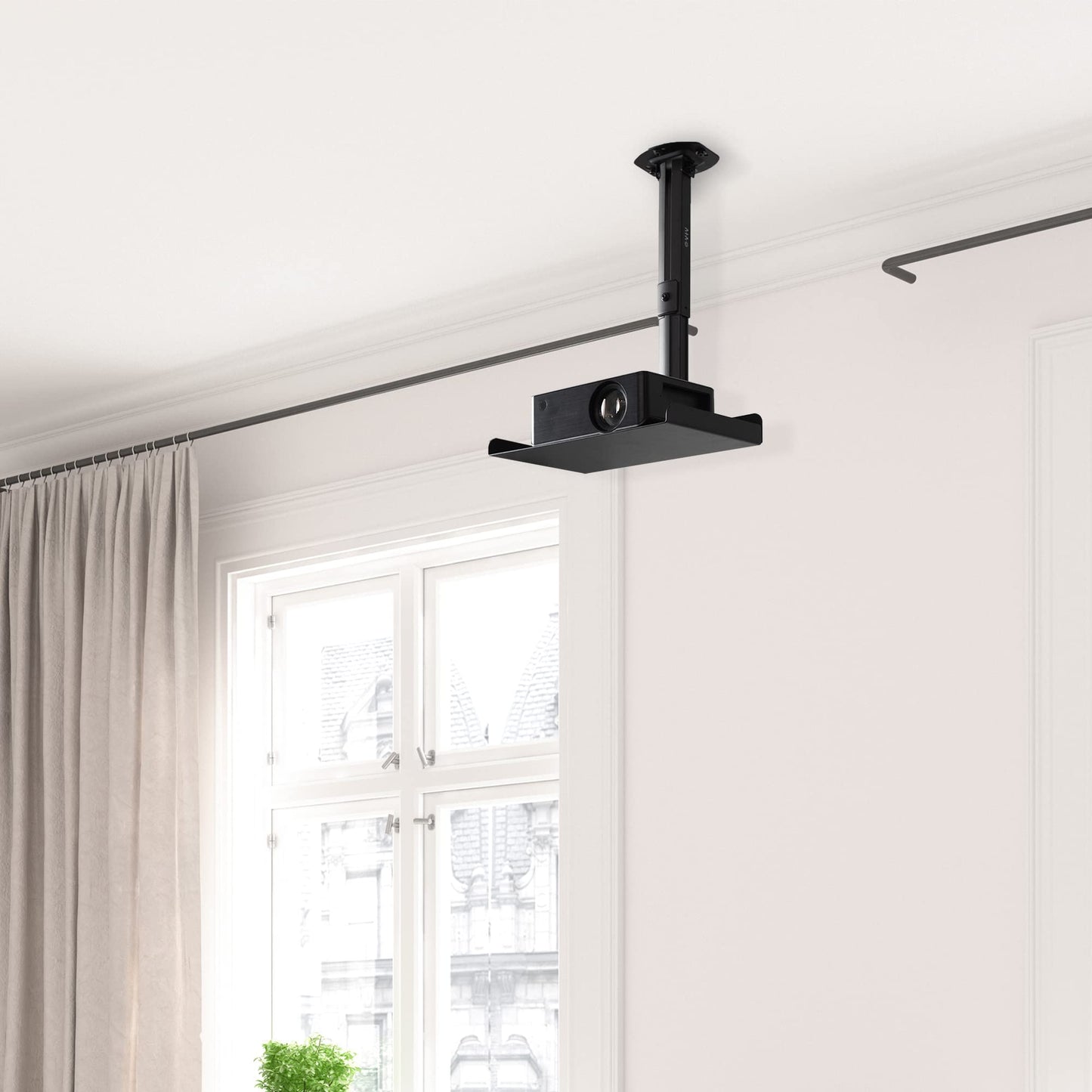 VIVO Adjustable Mounts Ceiling Projector Mount - Tilt, Swivel, Black DEMO