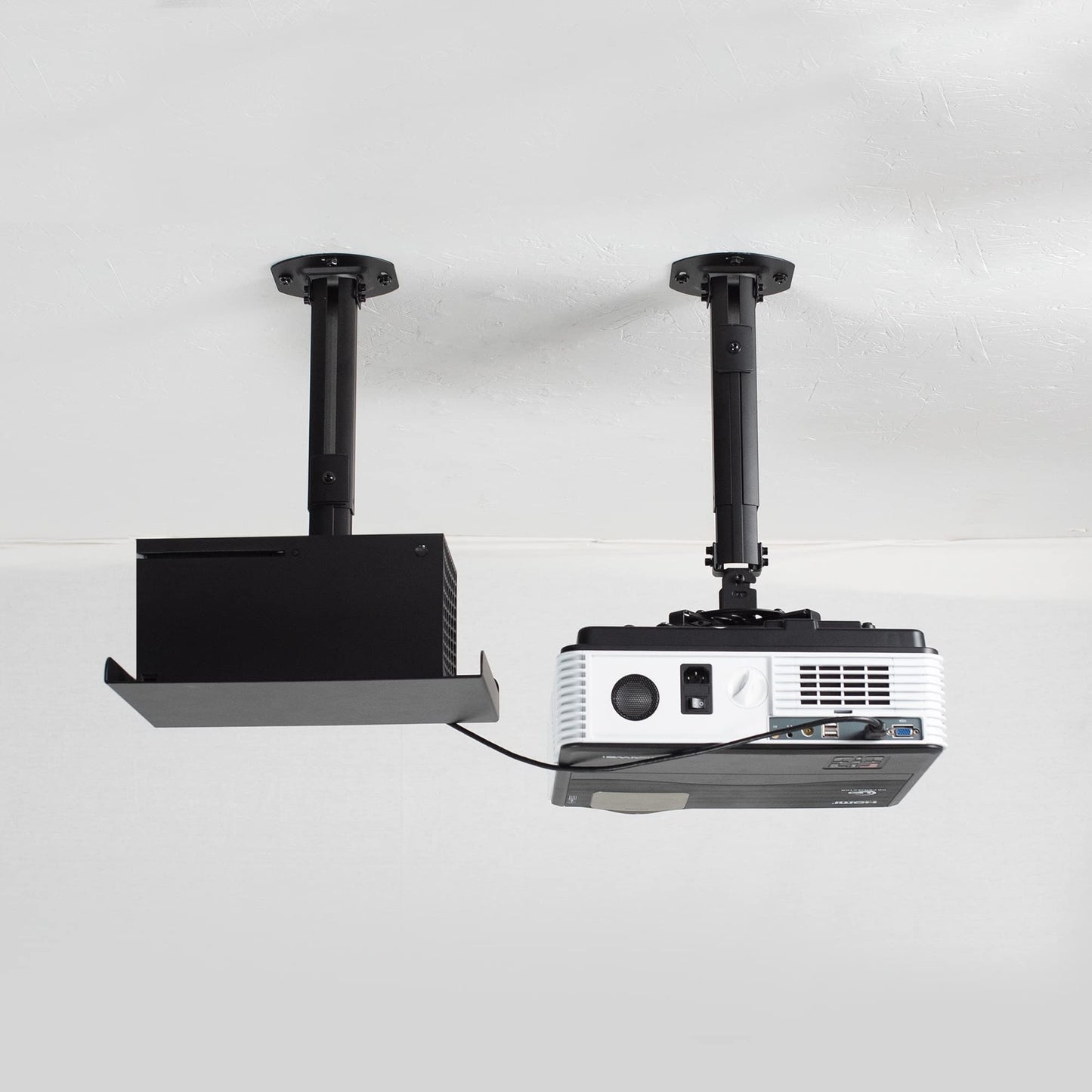 VIVO Adjustable Mounts Ceiling Projector Mount - Tilt, Swivel, Black DEMO