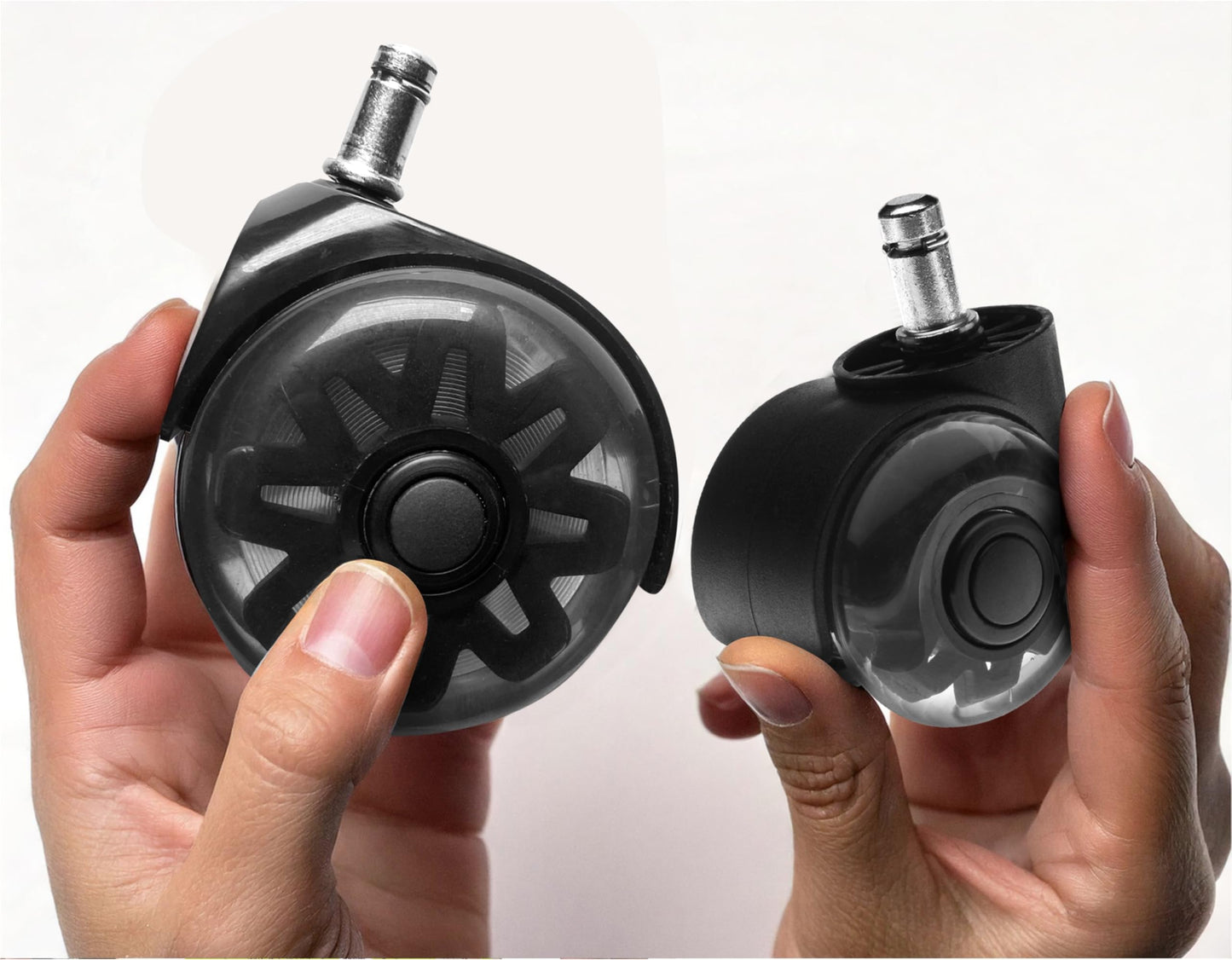 Slipstick 75mm Black Rollerblade Office Chair Casters, Set of 5 DEMO