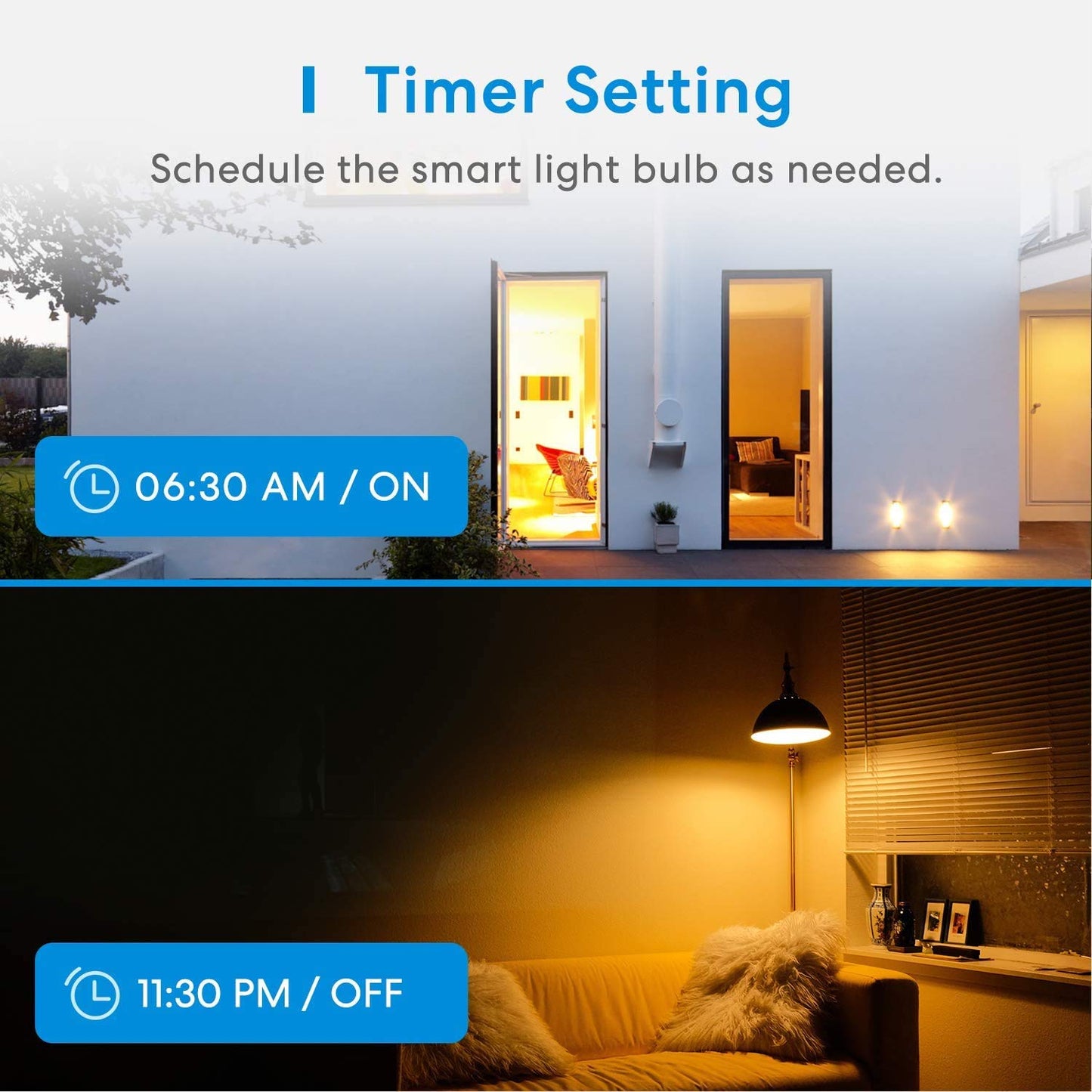 meross Dimmable LED Bulbs RGB LED Bulb, E27 Base, Multicolor Polycarbonate DEMO
