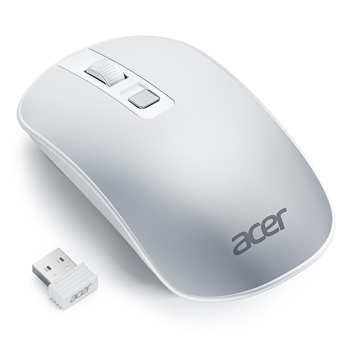 Acer Wireless Cordless Silent Mouse 1600 DPI USB Black Mice for PC Laptop DEMO
