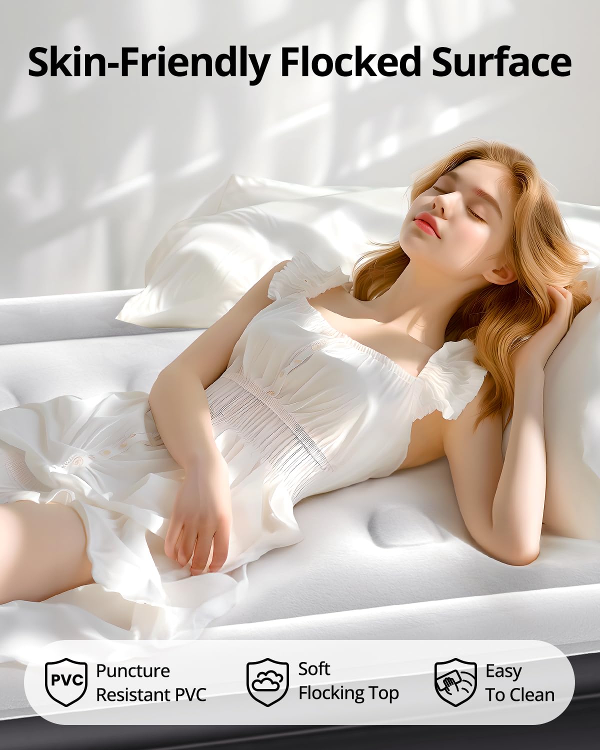 Airefina Single Air Mattresses Air Mattress, 18" Raised Self-Inflating, DEMO