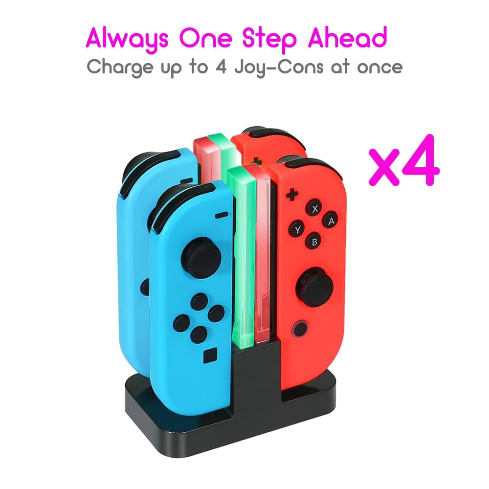 INNVO Power Gaming Accessories Dock 4 in 1 Switch Joycon Controller DEMO