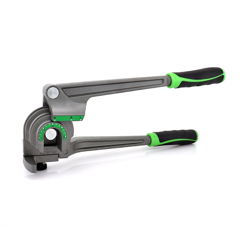 Super Stars 3-in-1 Tubing Bender Hand Tool Grey 1/4" 3/8" 1/2 Size 1/4", DEMO