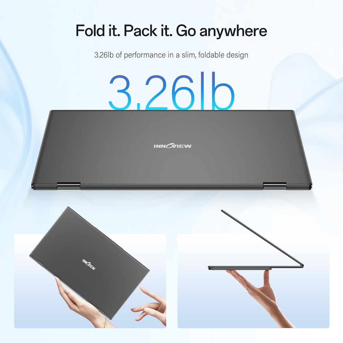 InnoView 15.6" Monitors Portable Dual Monitor Laptop Screen Extender DEMO