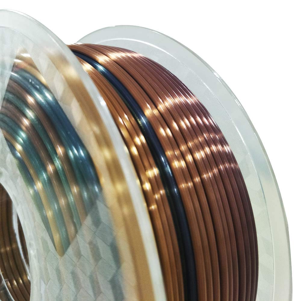 CC3D Silk Laser Printers Rainbow PLA Filament 1KG - 3D Printer Material NEW