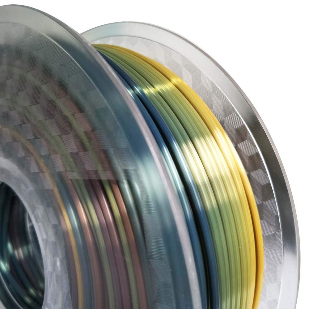 CC3D Silk Laser Printers Rainbow PLA Filament 1KG - 3D Printer Material NEW