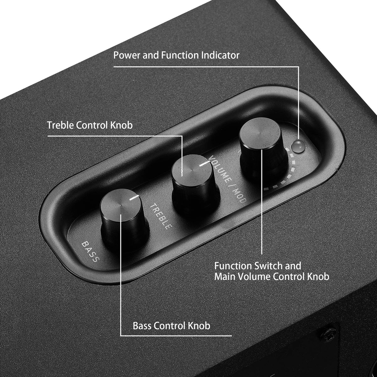 Sanyun SW208 Active Bluetooth Bookshelf Speakers for PC - Black NEW