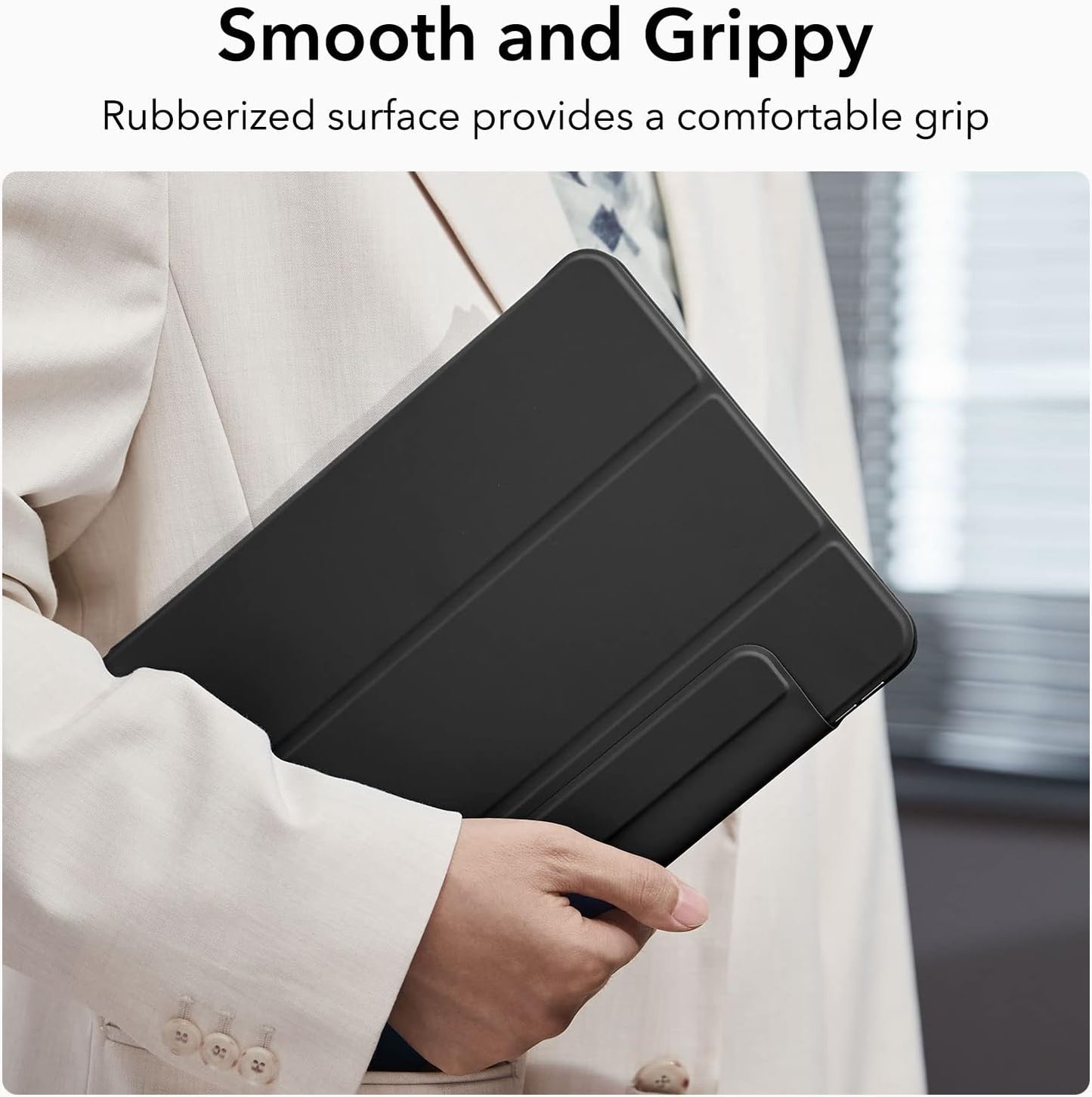 ESR Magnetic iPad Pro 11" Tablet Case Cover - Black Protective Folio Size NEW