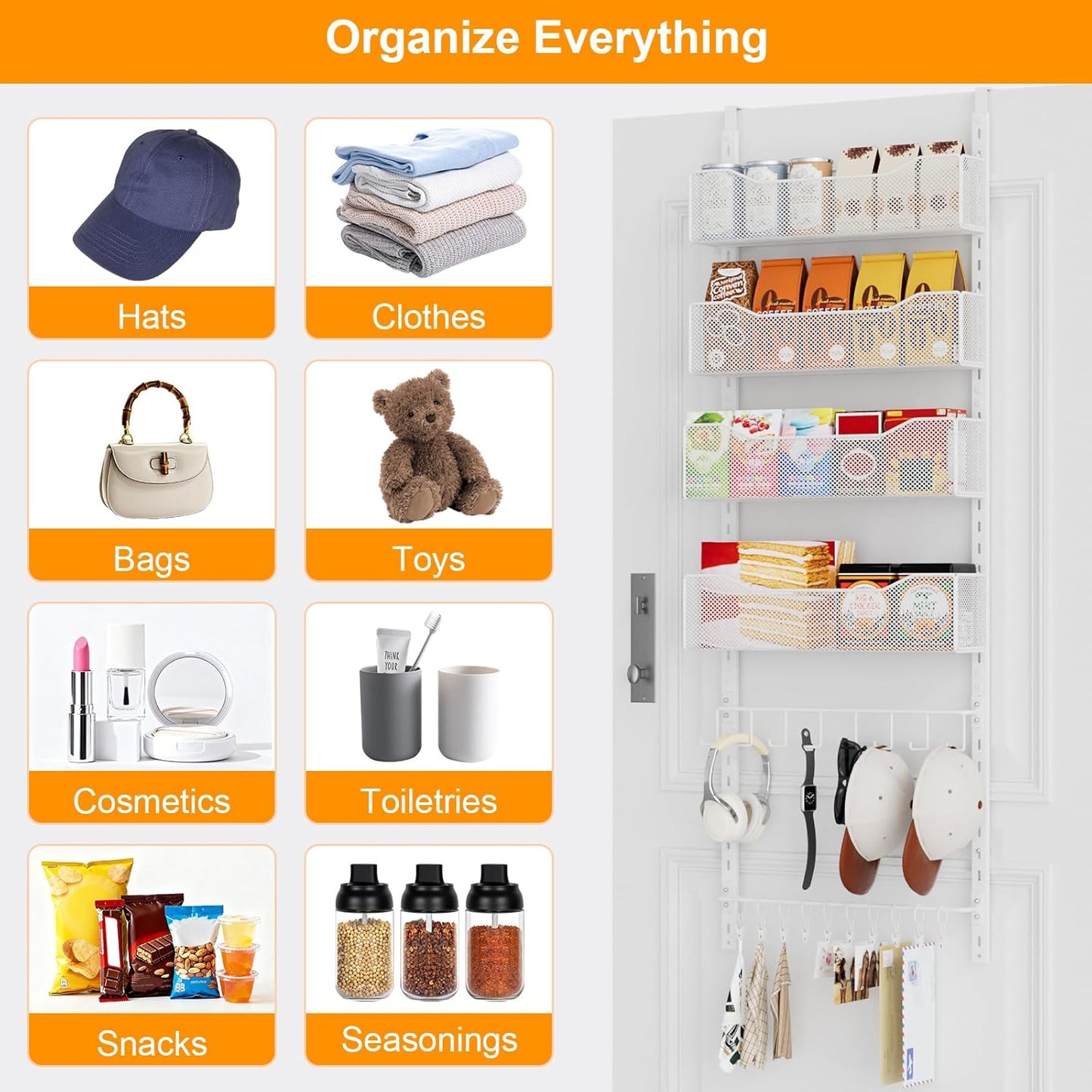 NEYCIL Over the Door Shoe Organizer Metal Hanging Closet Rack for Shoes DEMO
