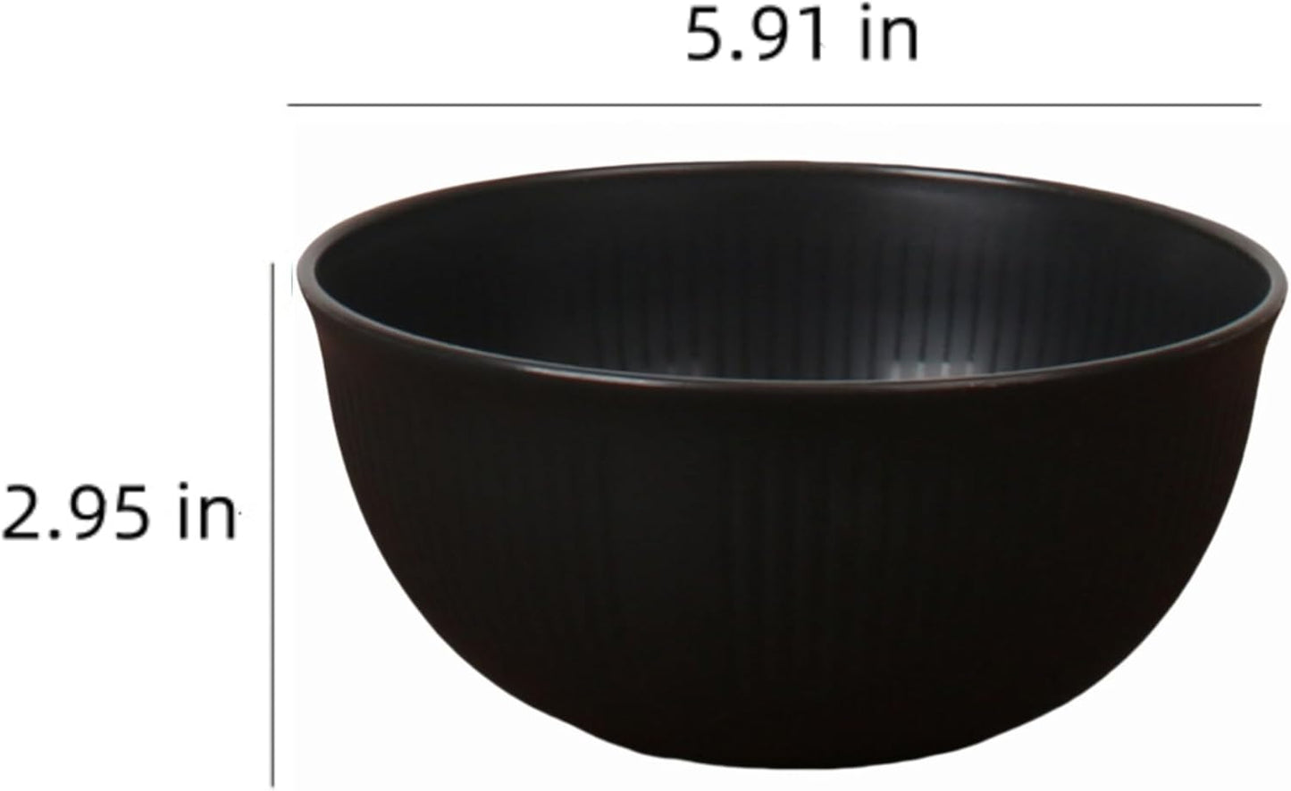 Reusable Salad Bowl Sets Bowls Black and Grey Durable Lightweight NEW