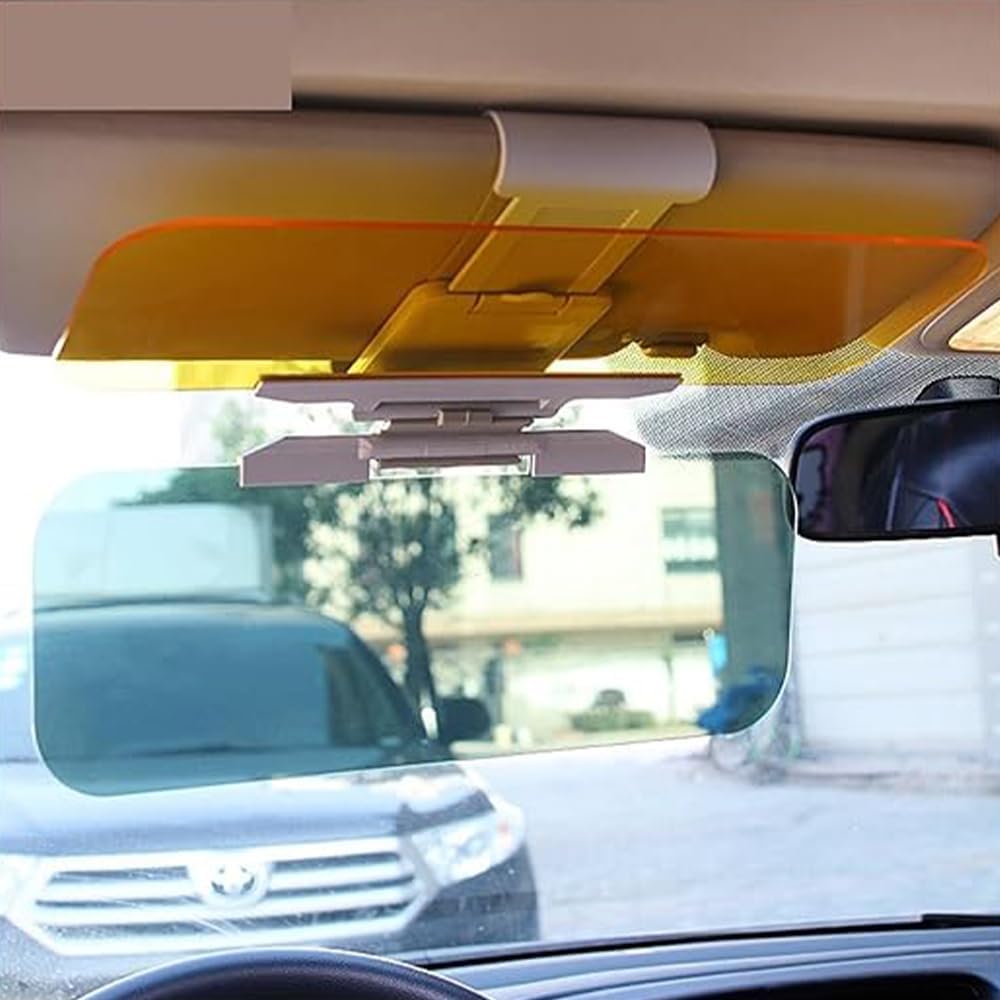 Adjustable Yellow Sun Visors Sun Visor Glare Shield 31.5x12cm NEW
