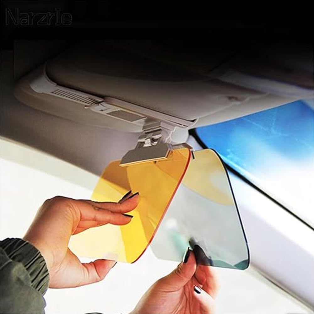 Adjustable Yellow Sun Visors Sun Visor Glare Shield 31.5x12cm NEW