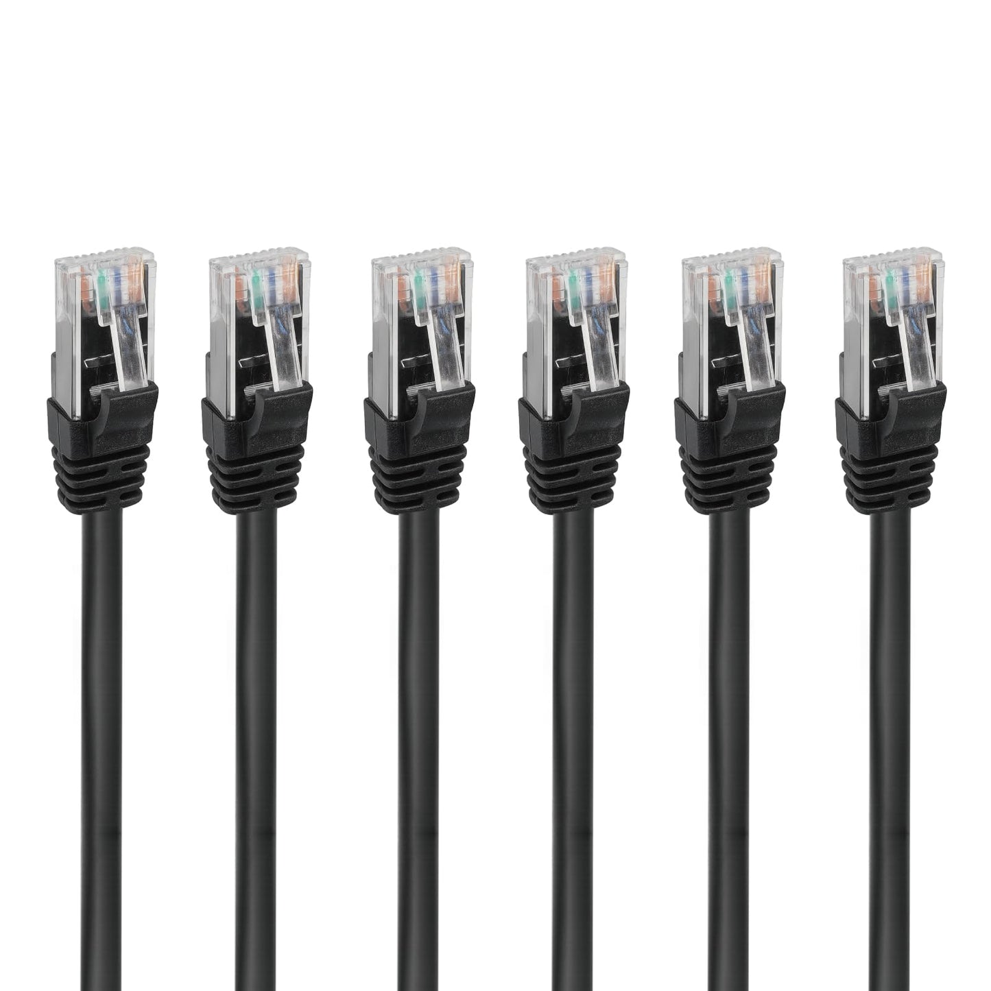 Tecmojo CAT6 Ethernet Cables 1m Gigabit RJ45 Network Adapter 6-Pack Black DEMO