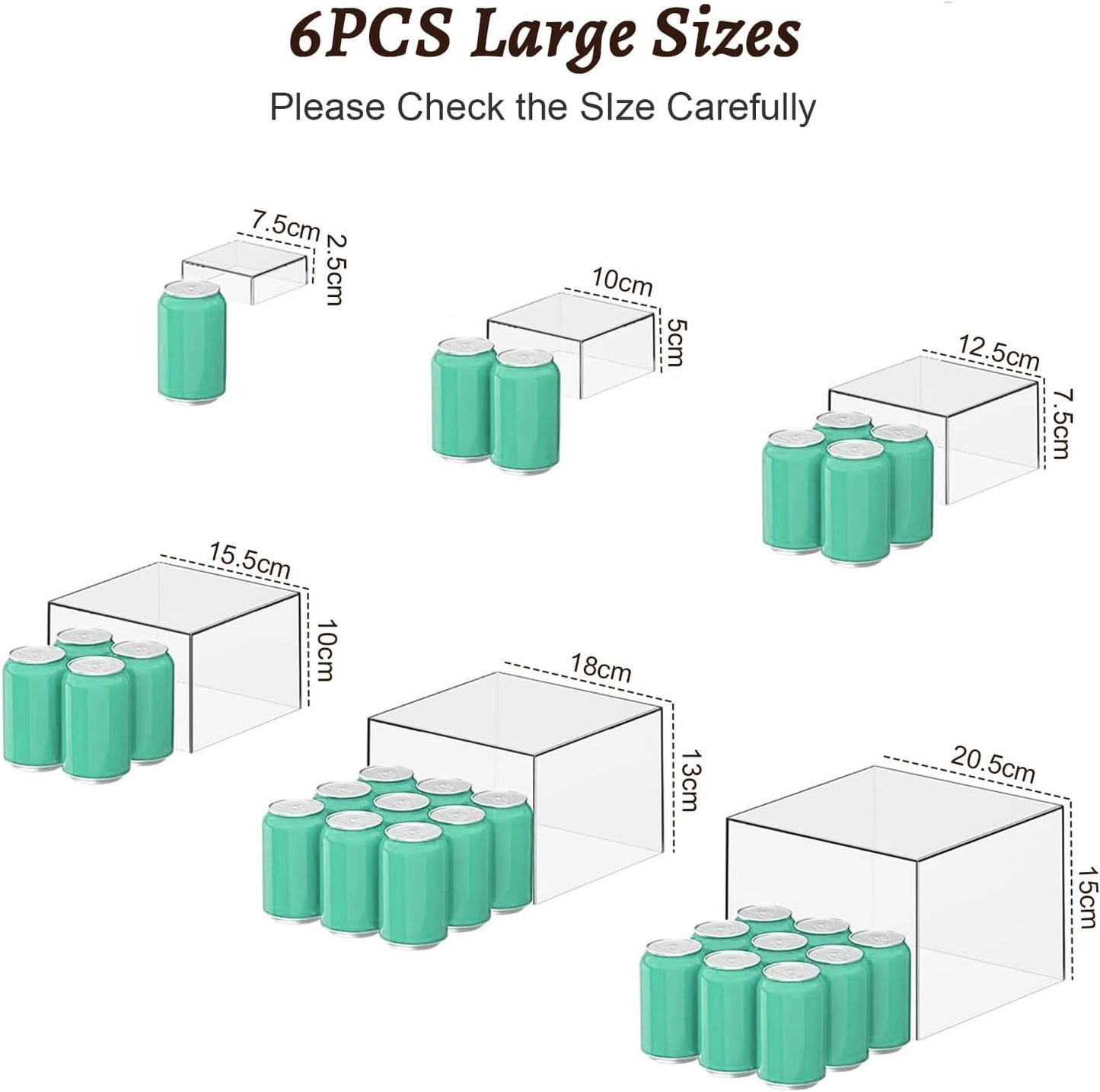 Acrylic Cake Stands Buffet Risers for Dessert Table Food Display Clear NEW