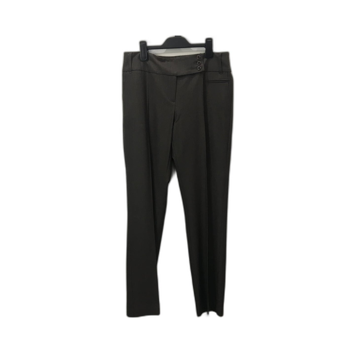 Brownsugar Women's Black Dress Pants Polyester Viscose Slacks Office Size 12